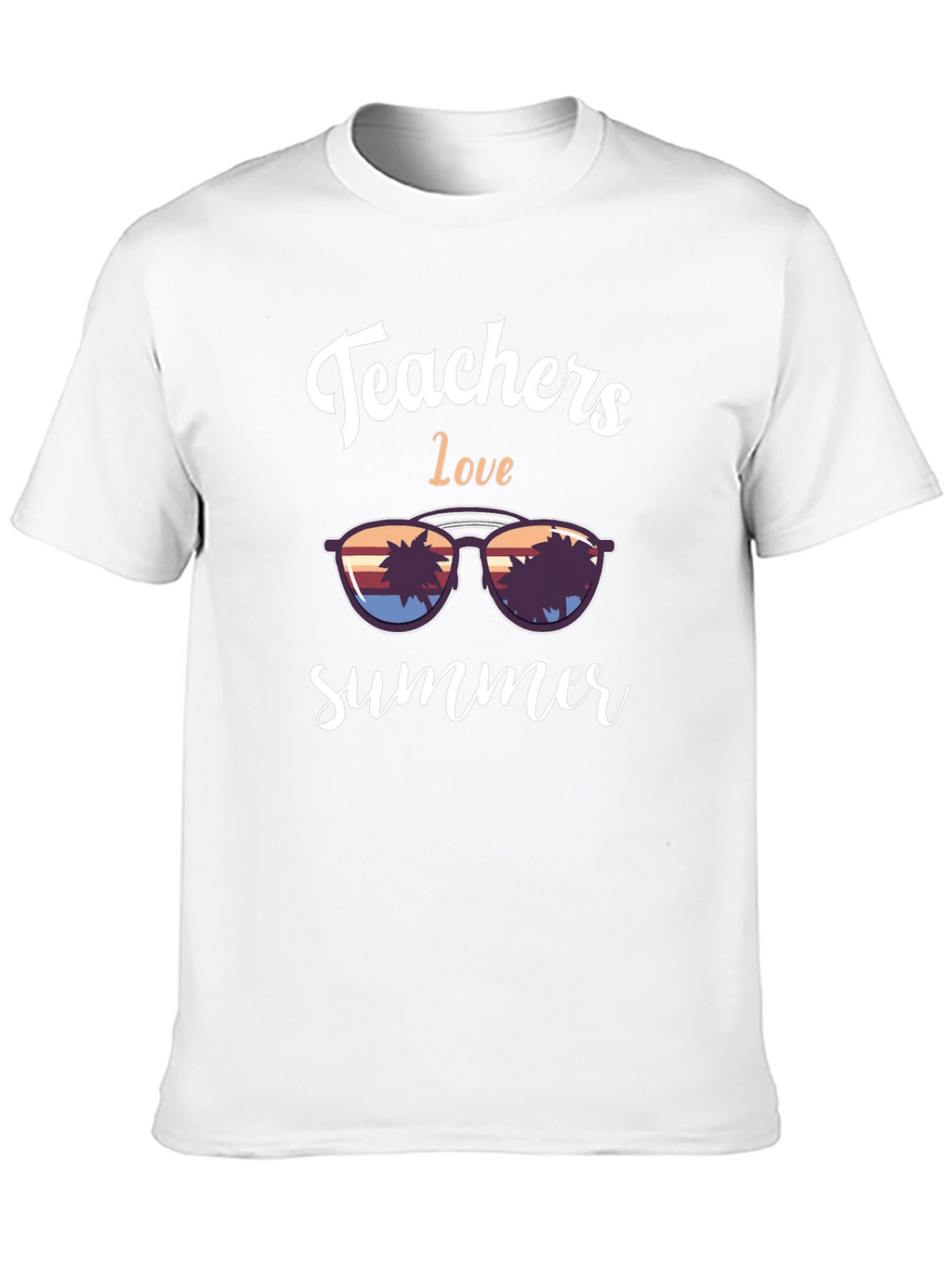Teachers Love Summer Graphic Tee - Black