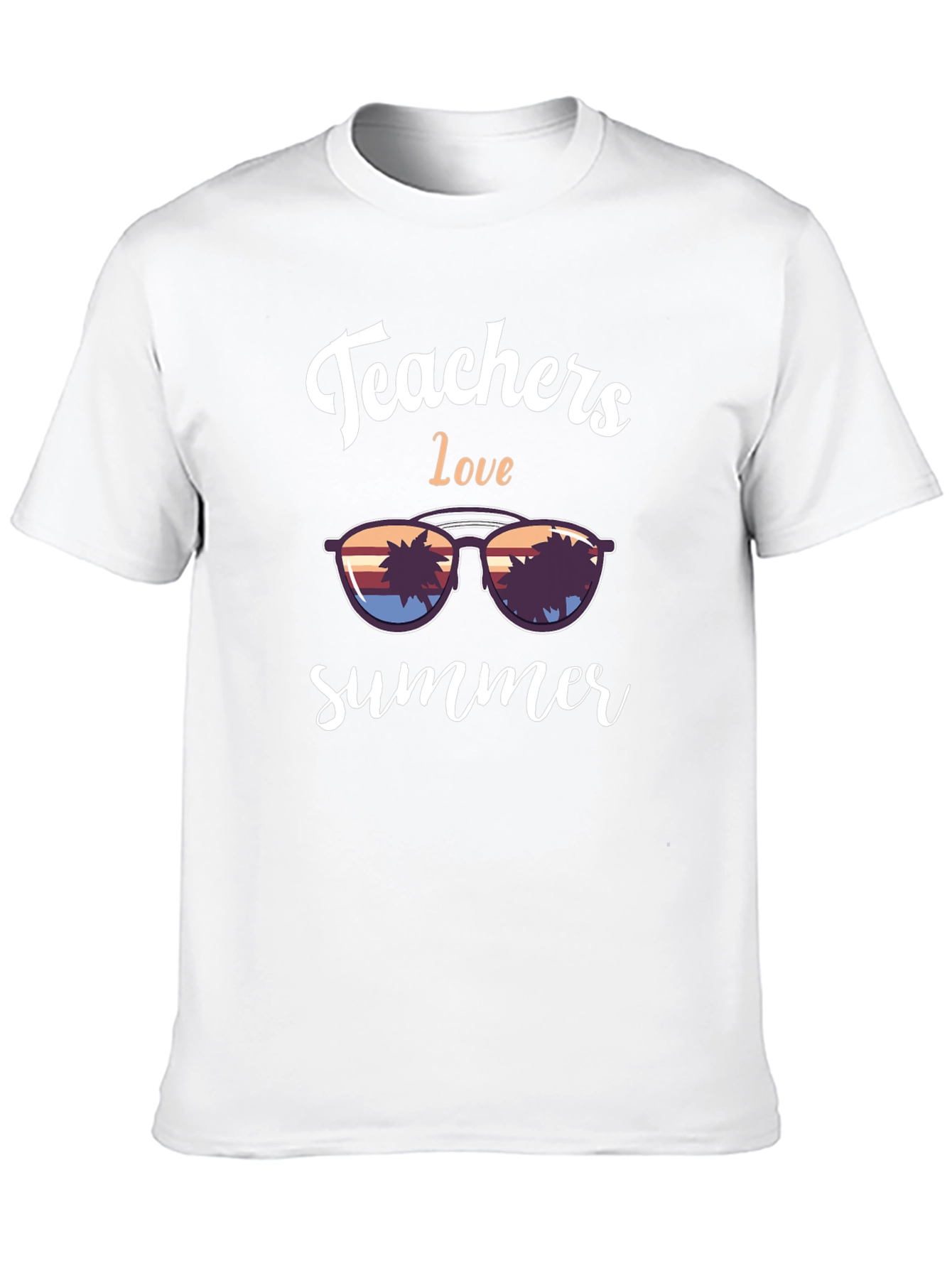 Teachers Love Summer Graphic Tee - Black