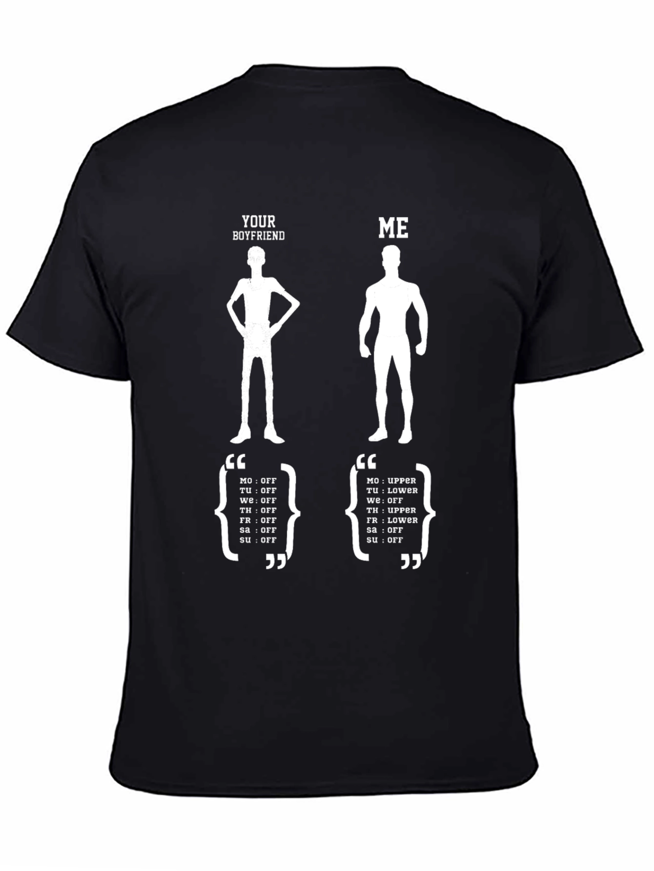 Funny Your Boyfriend vs. Me Graphic Tee