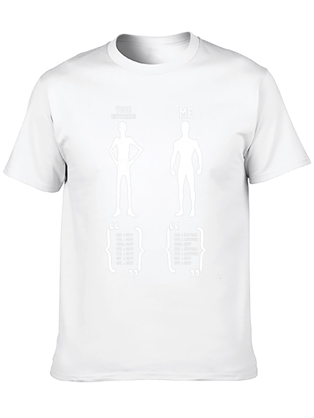 Funny Your Boyfriend vs. Me Graphic Tee
