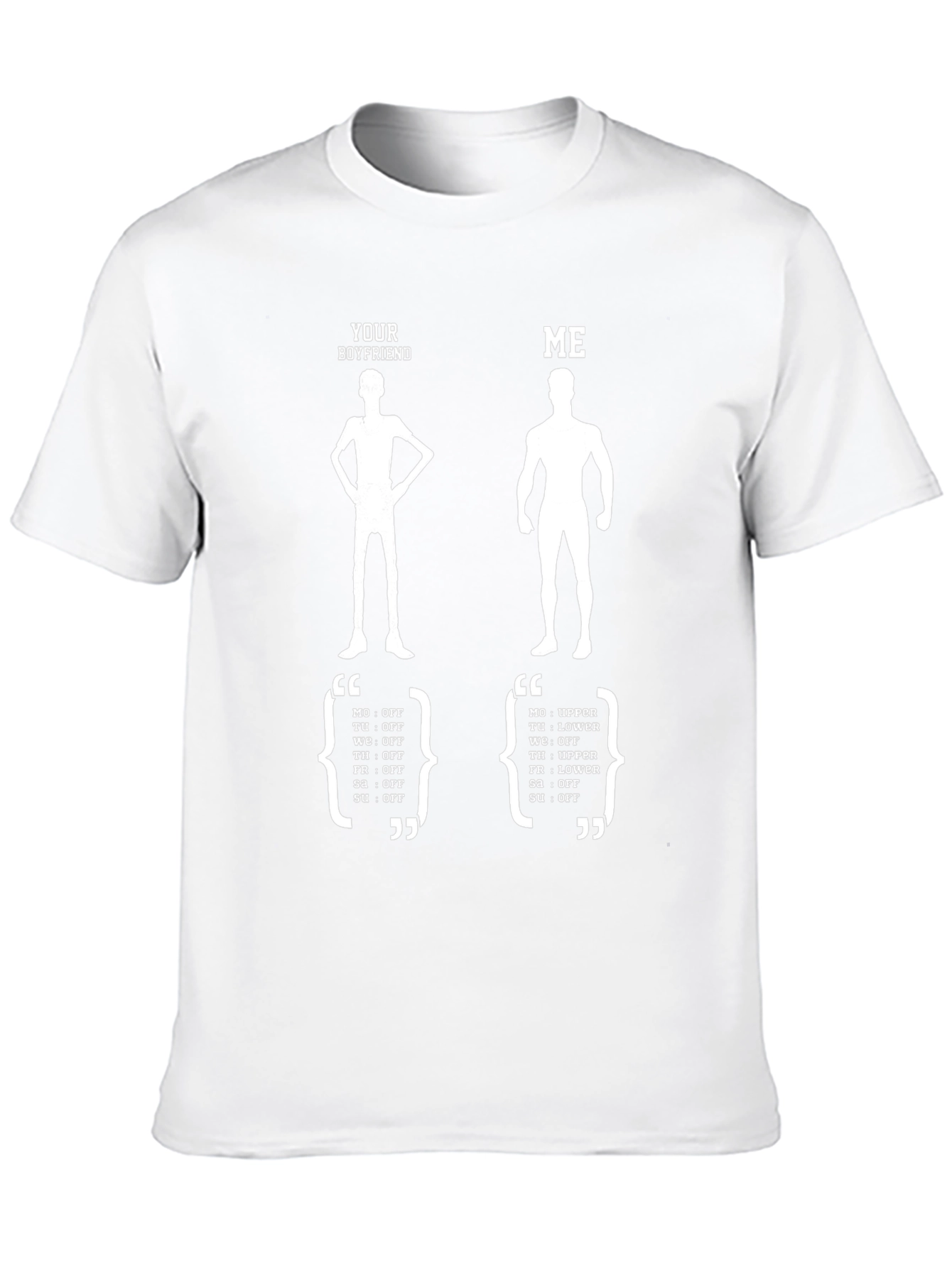 Funny Your Boyfriend vs. Me Graphic Tee