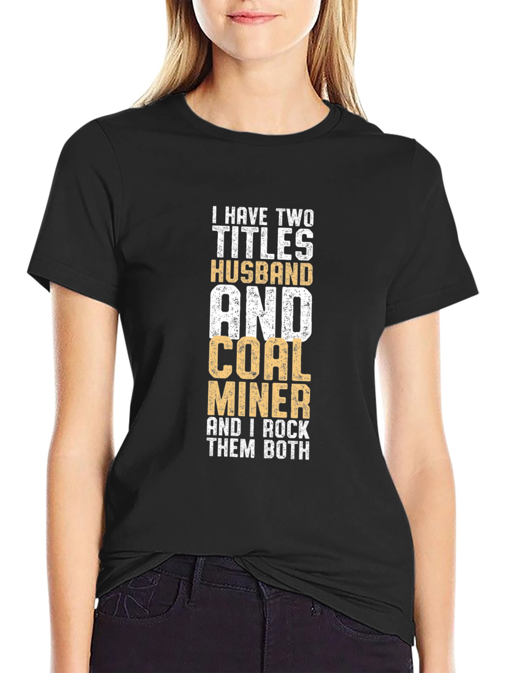 Husband & Coal Miner Graphic T-Shirt