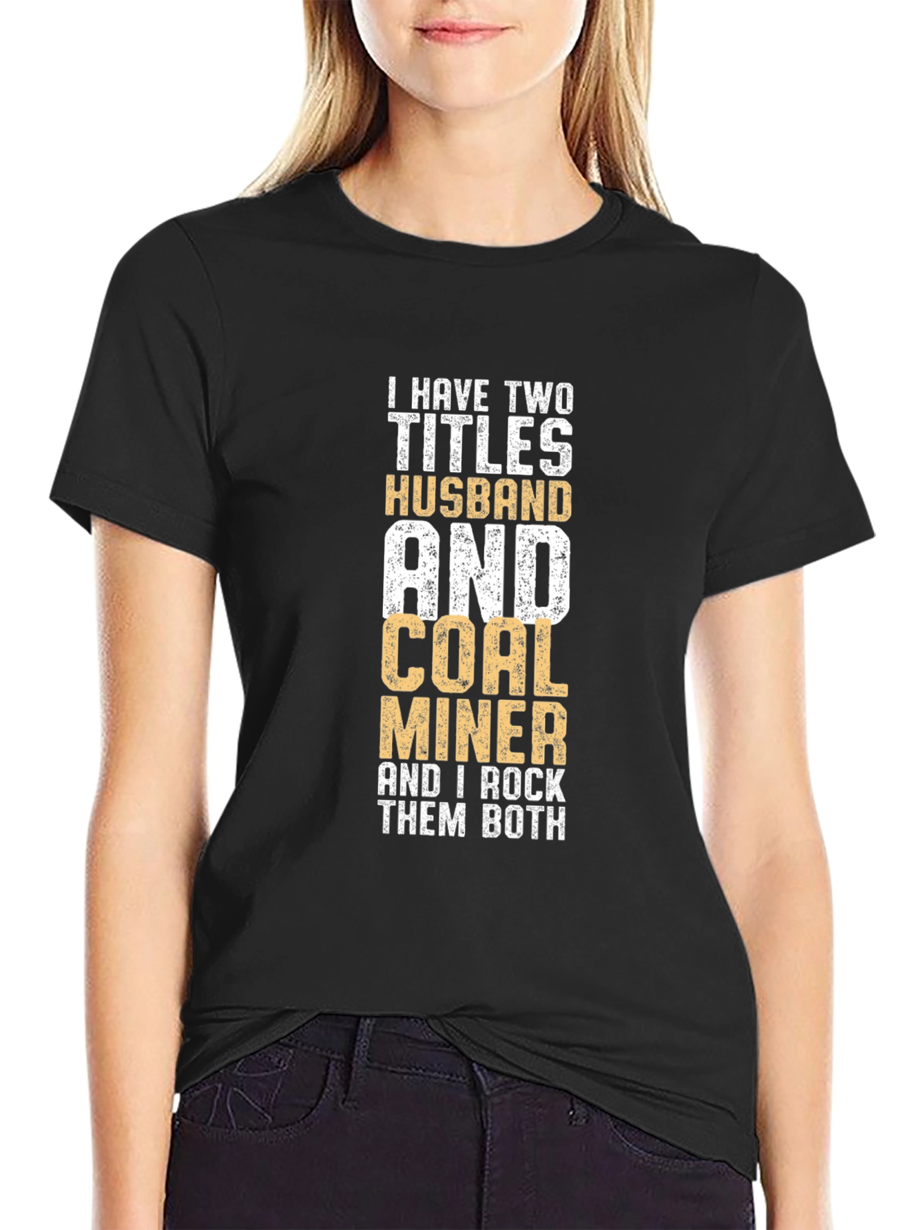 Husband & Coal Miner Graphic T-Shirt