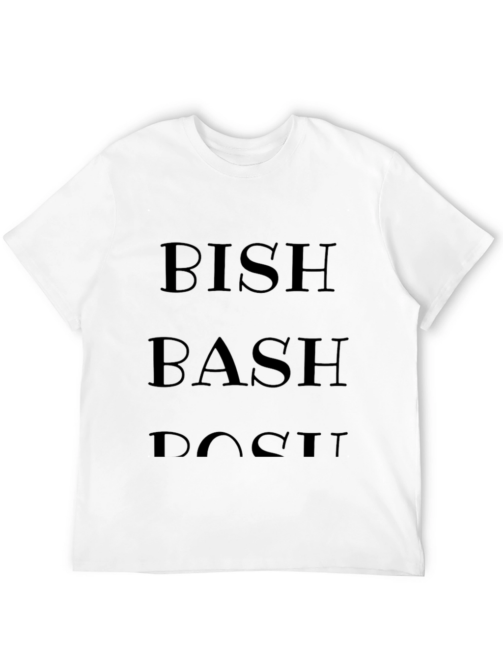 Bish Bash Bosh Graphic Tee - Mens Black T-Shirt