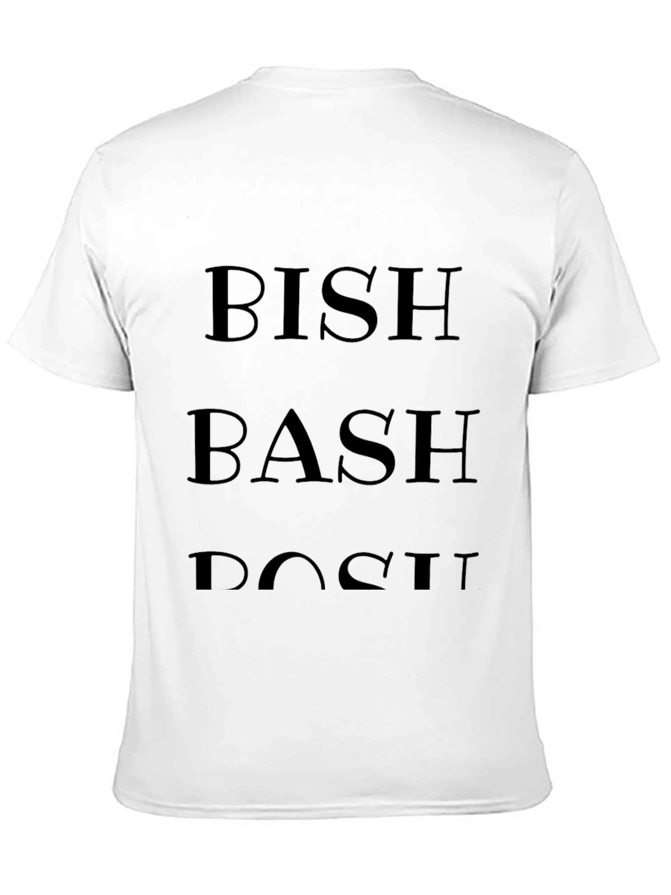 Bish Bash Bosh Graphic Tee - Mens Black T-Shirt