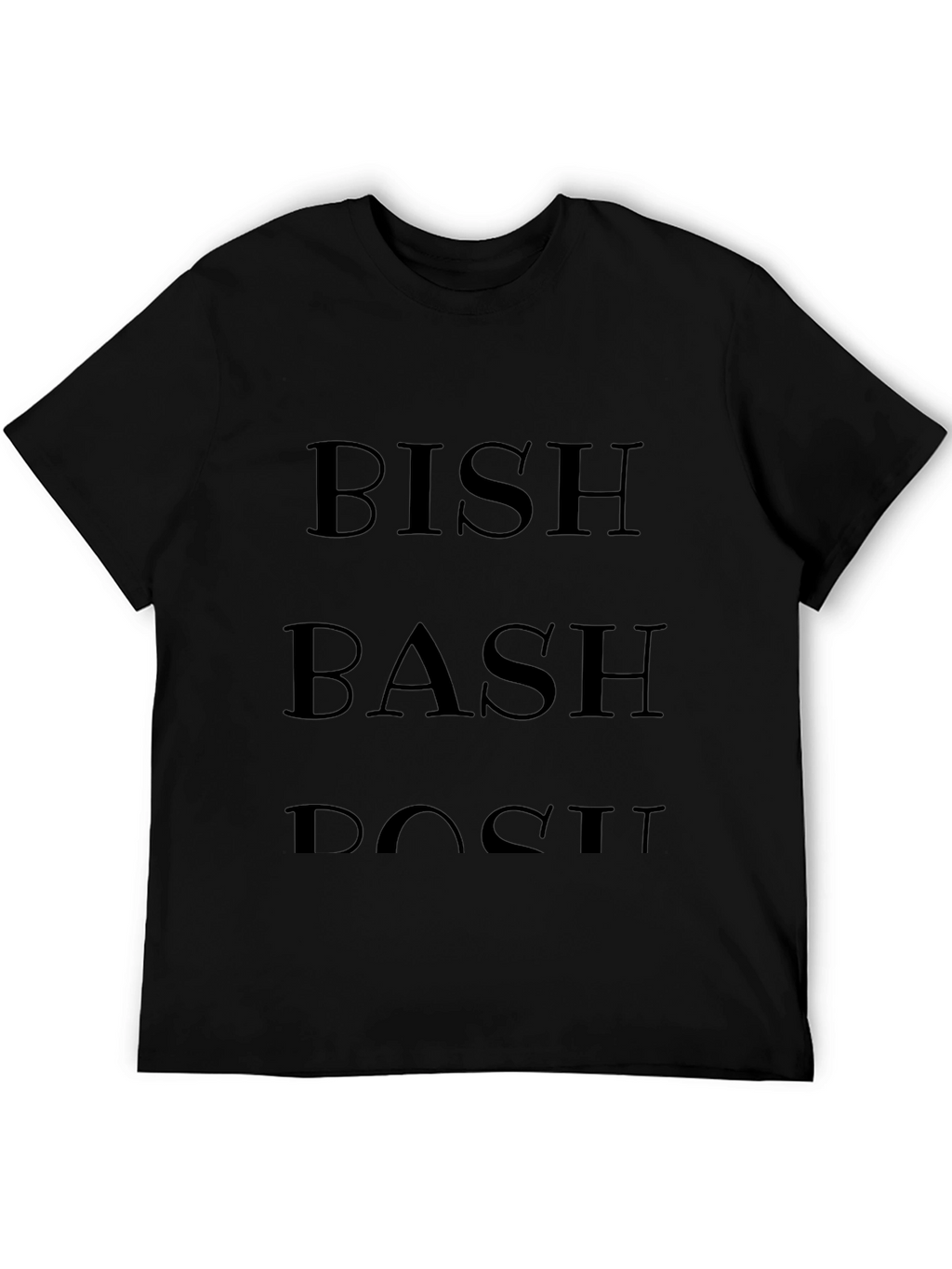 Bish Bash Bosh Graphic Tee - Mens Black T-Shirt