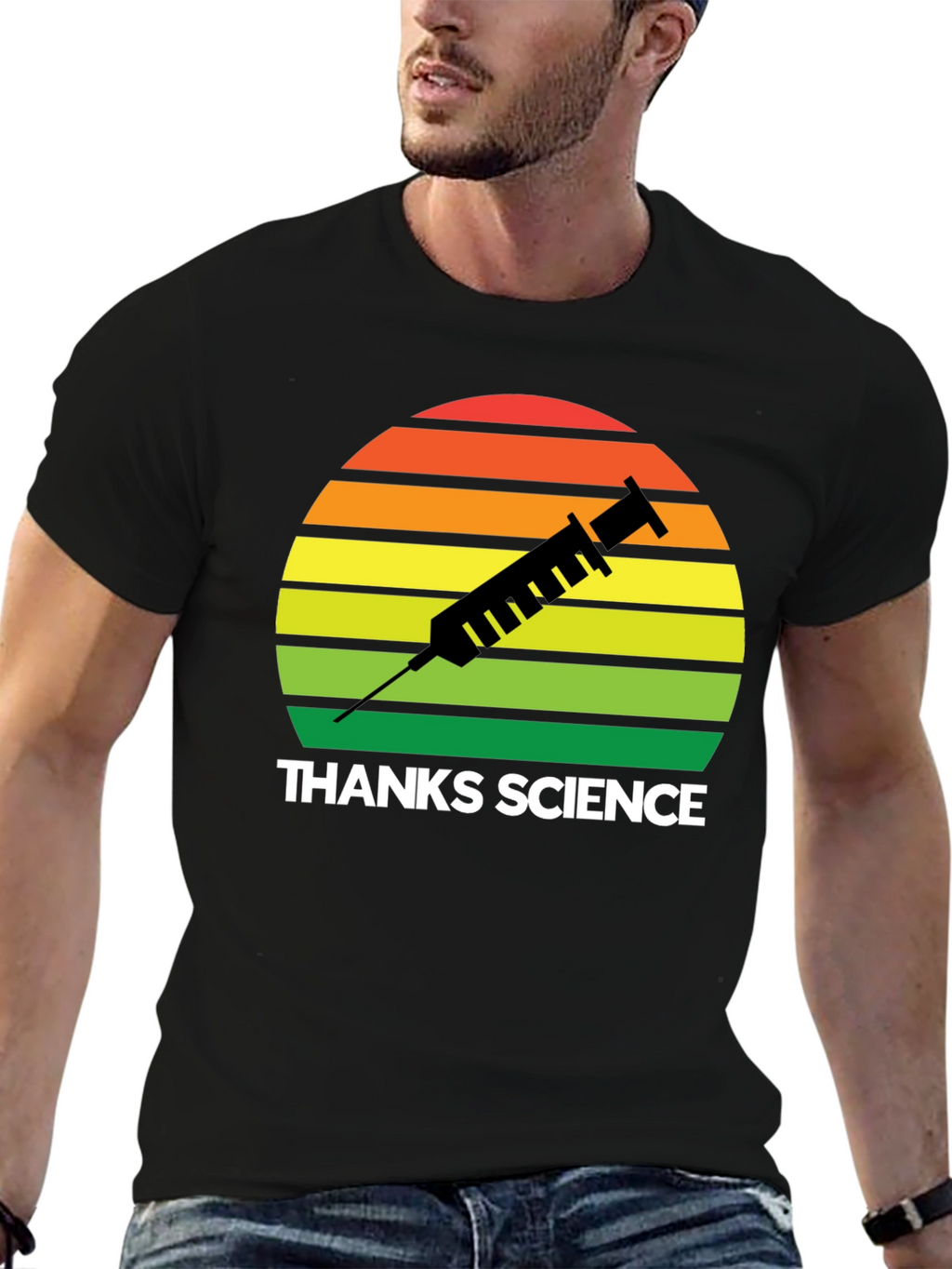 Thanks Science T-Shirt - Vaccine Graphic Tee