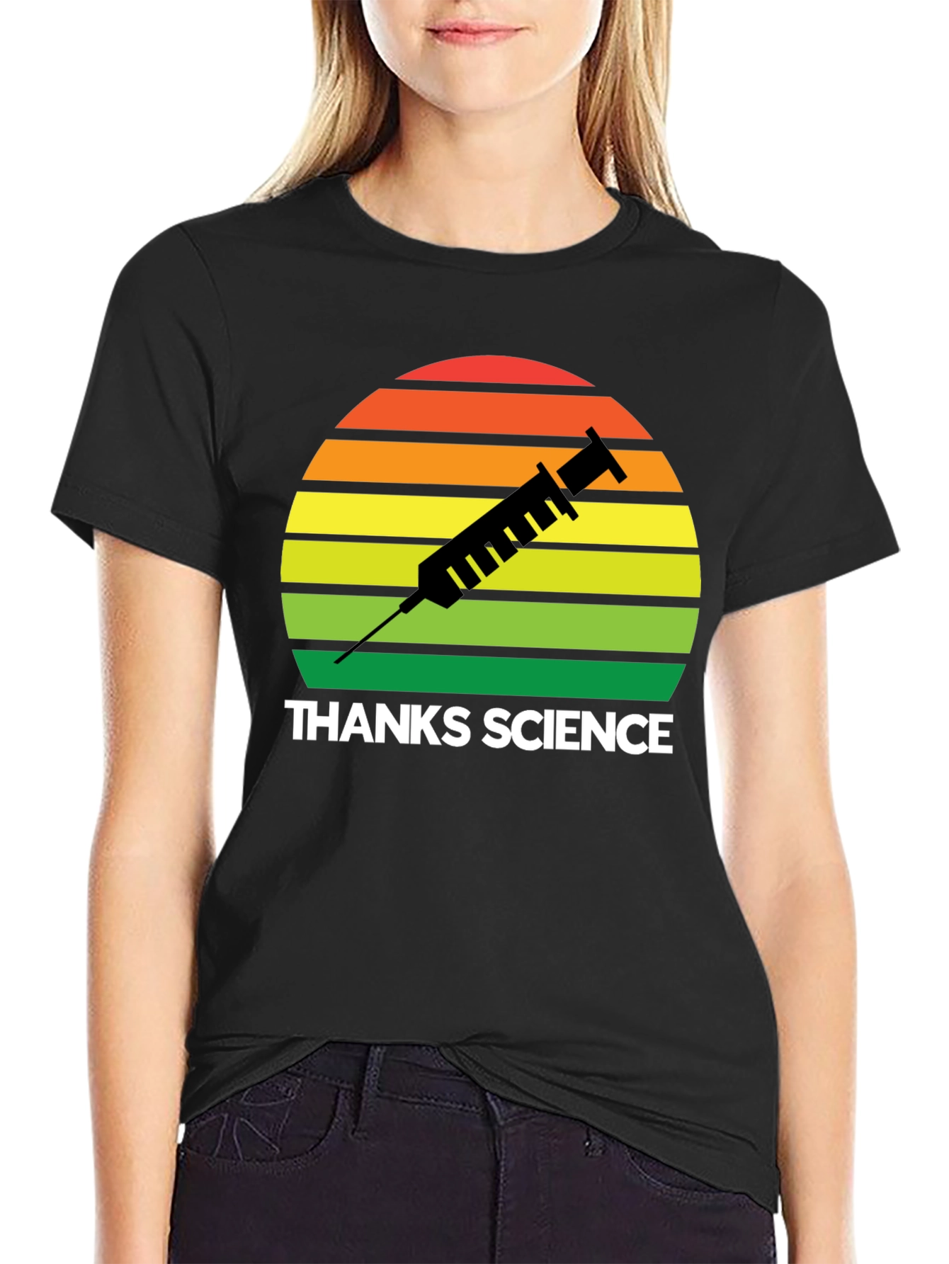 Thanks Science T-Shirt - Vaccine Graphic Tee