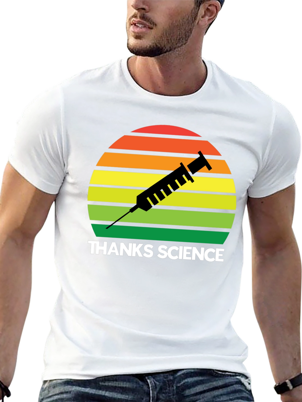 Thanks Science T-Shirt - Vaccine Graphic Tee