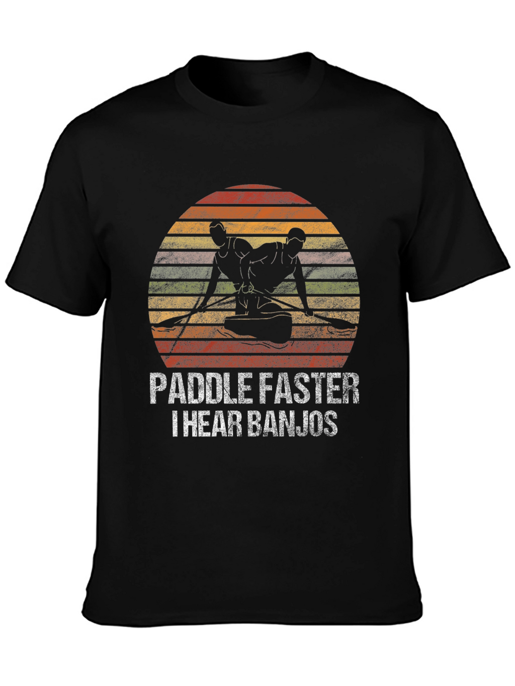 Paddle Faster T-Shirt - Banjo Humor Tee