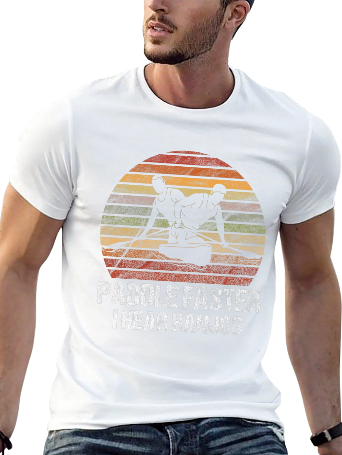 Paddle Faster T-Shirt - Banjo Humor Tee