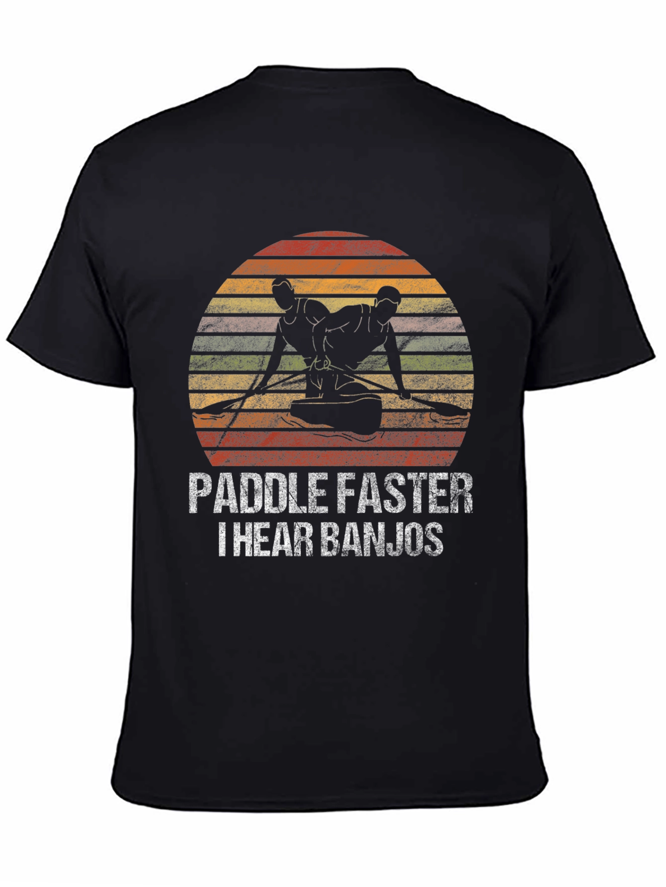 Paddle Faster T-Shirt - Banjo Humor Tee