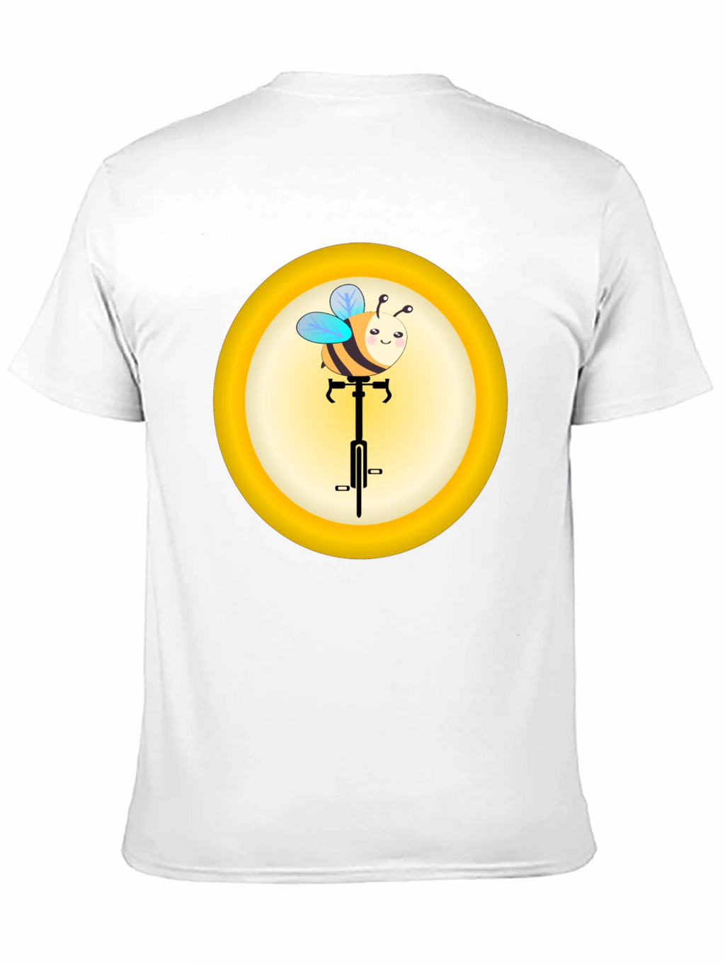 Cute Bee on Unicycle Graphic T-Shirt