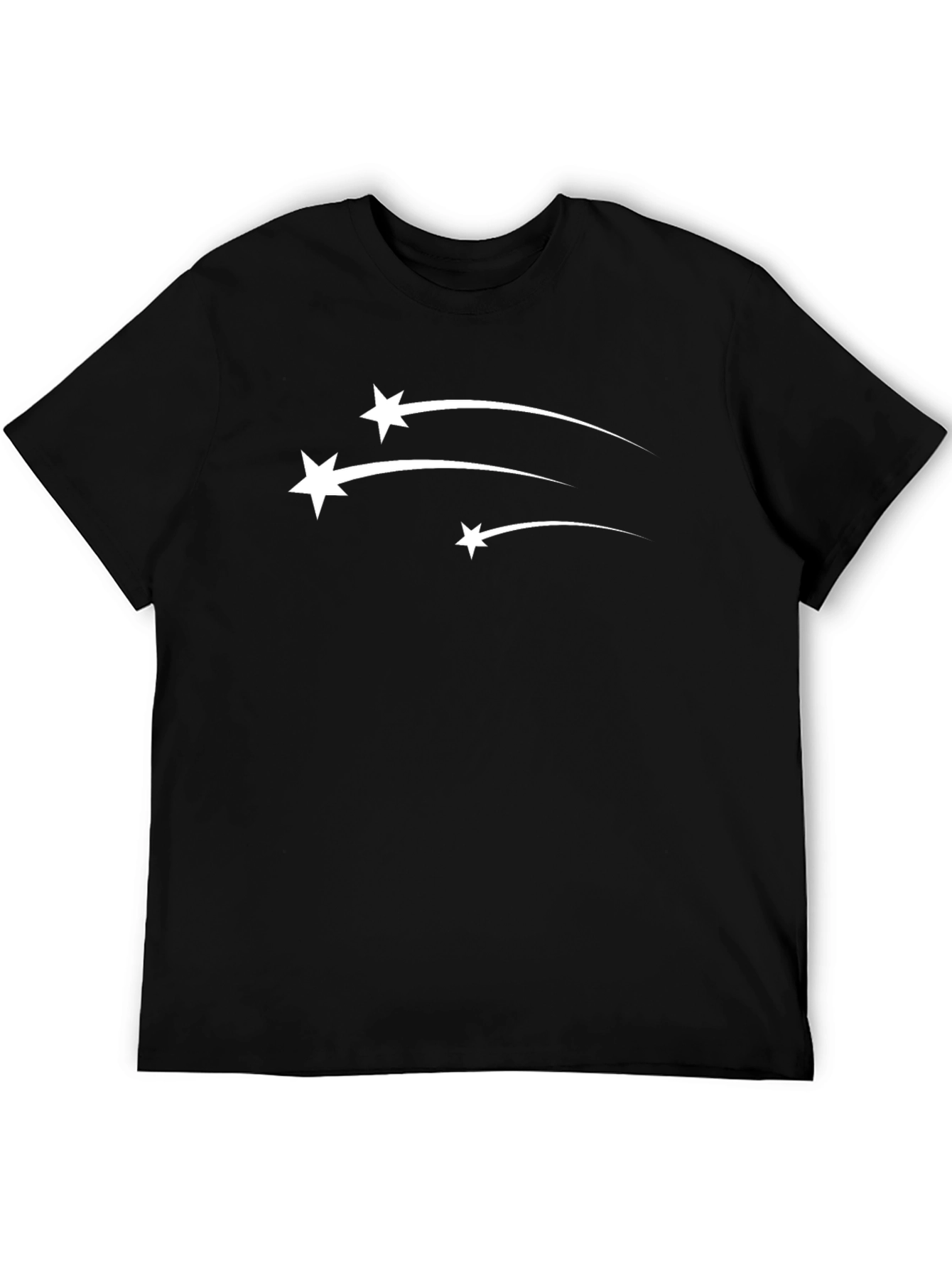 Shooting Star Graphic T-Shirt - Black