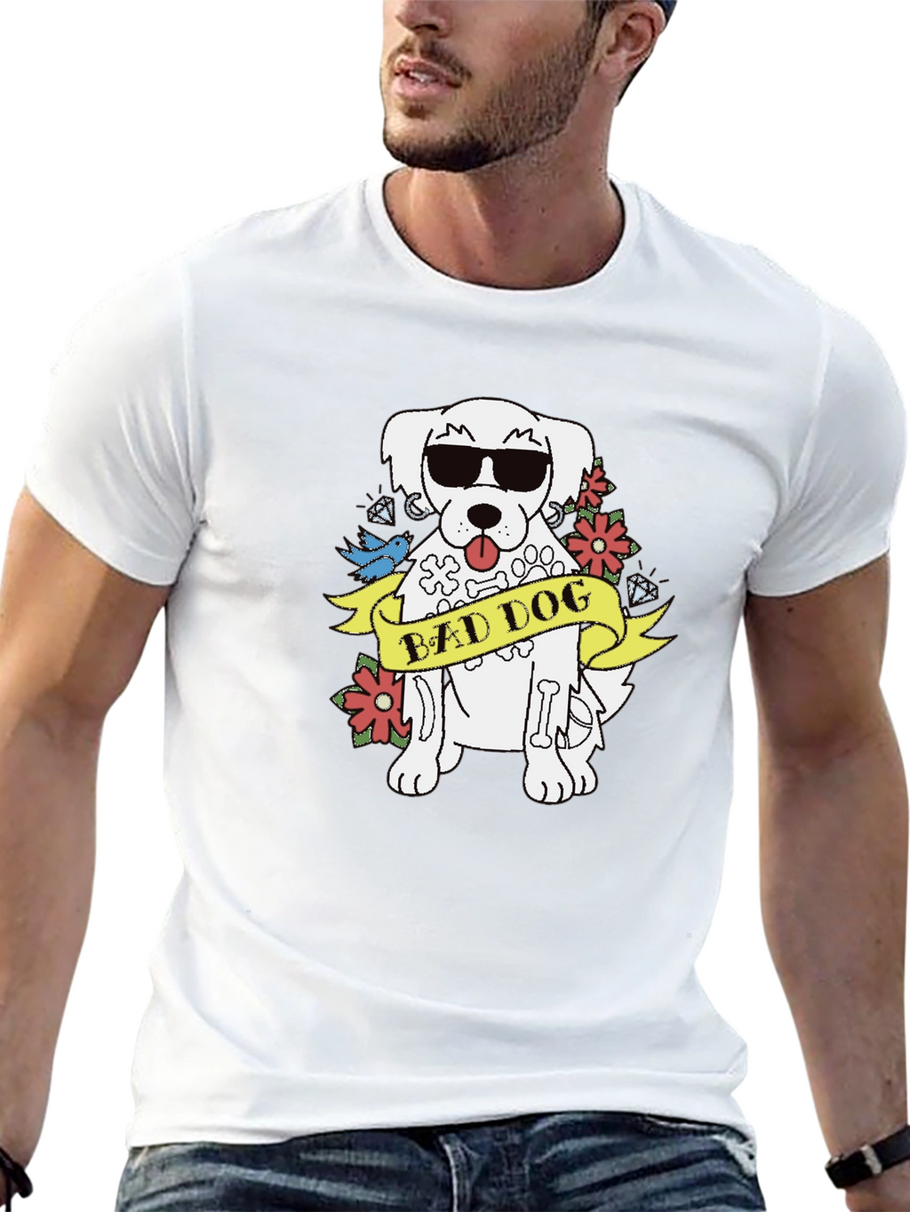 Bad Dog T-Shirt - Cool Canine Graphic Tee