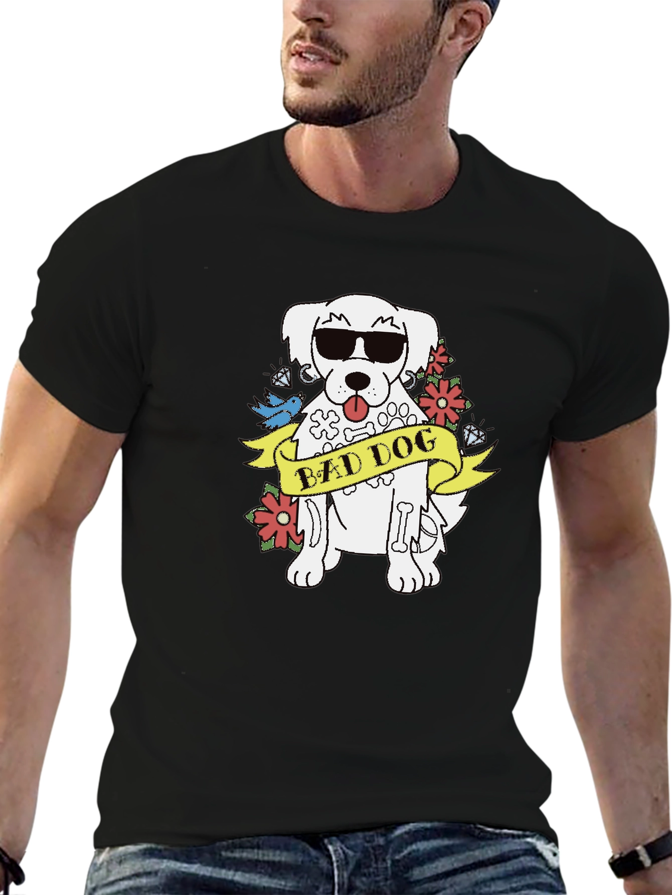Bad Dog T-Shirt - Cool Canine Graphic Tee