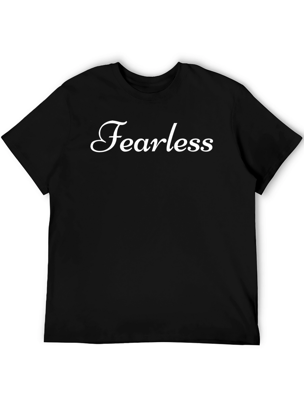 Fearless Black Crew Neck T-Shirt