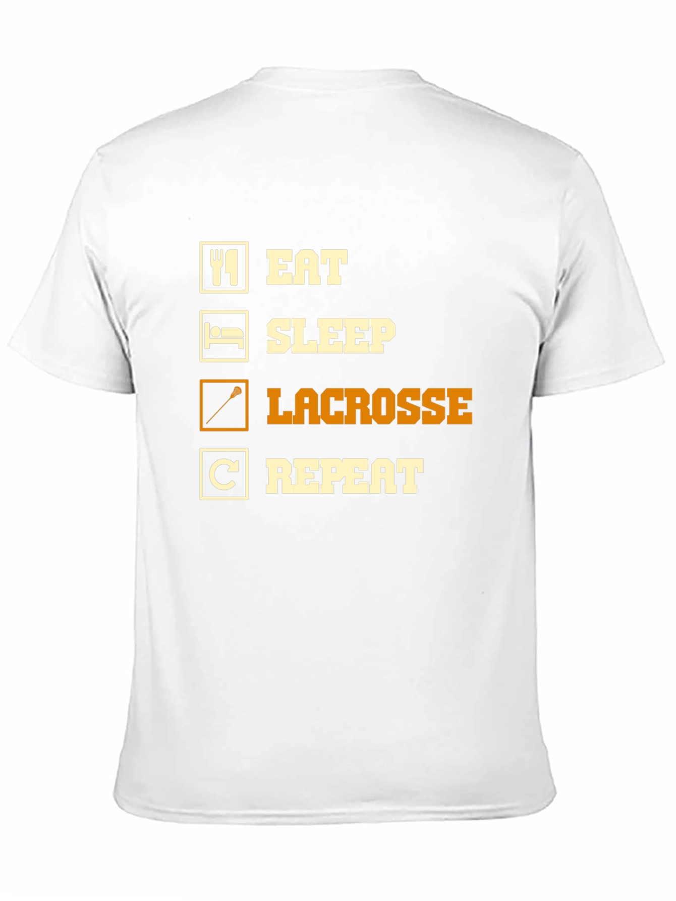 Eat Sleep Lacrosse Repeat Graphic Tee