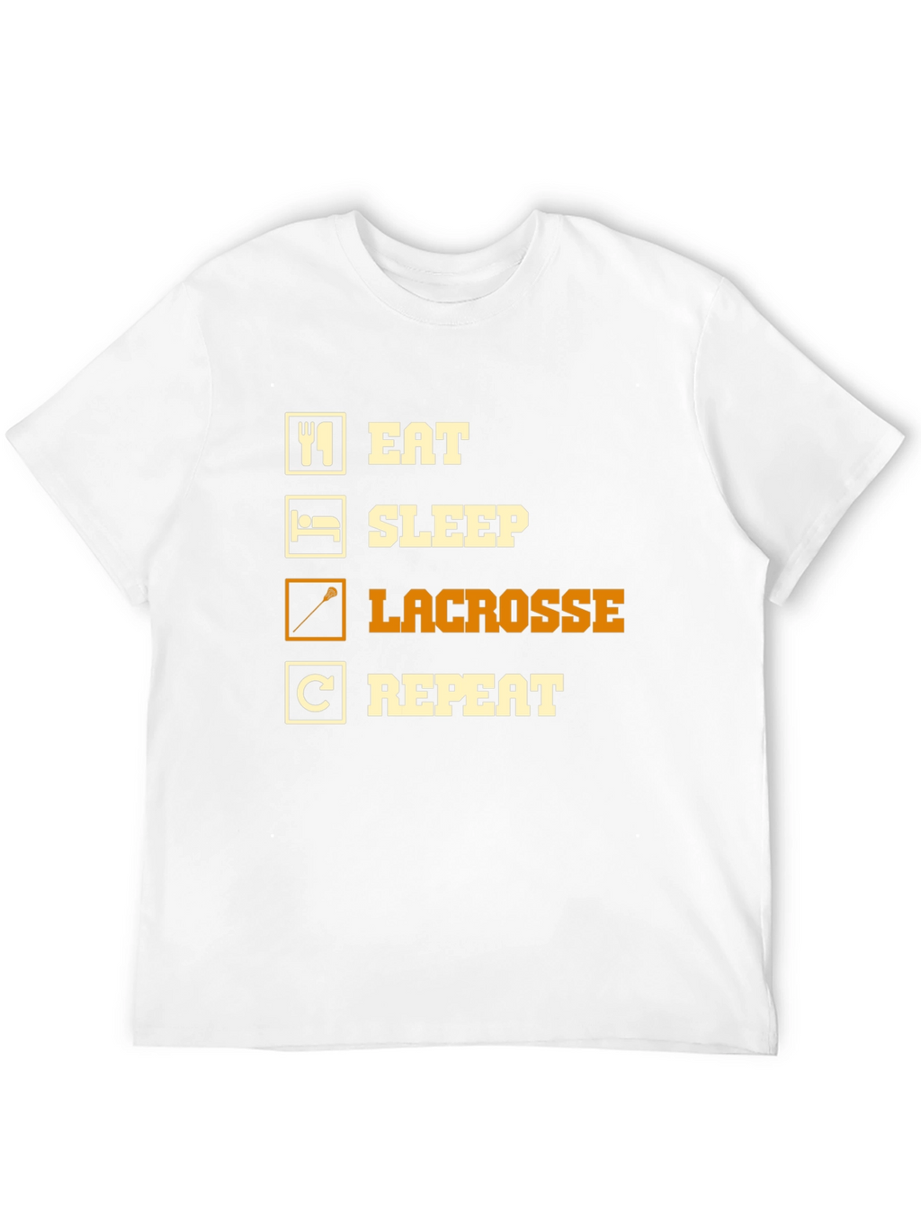 Eat Sleep Lacrosse Repeat Graphic Tee