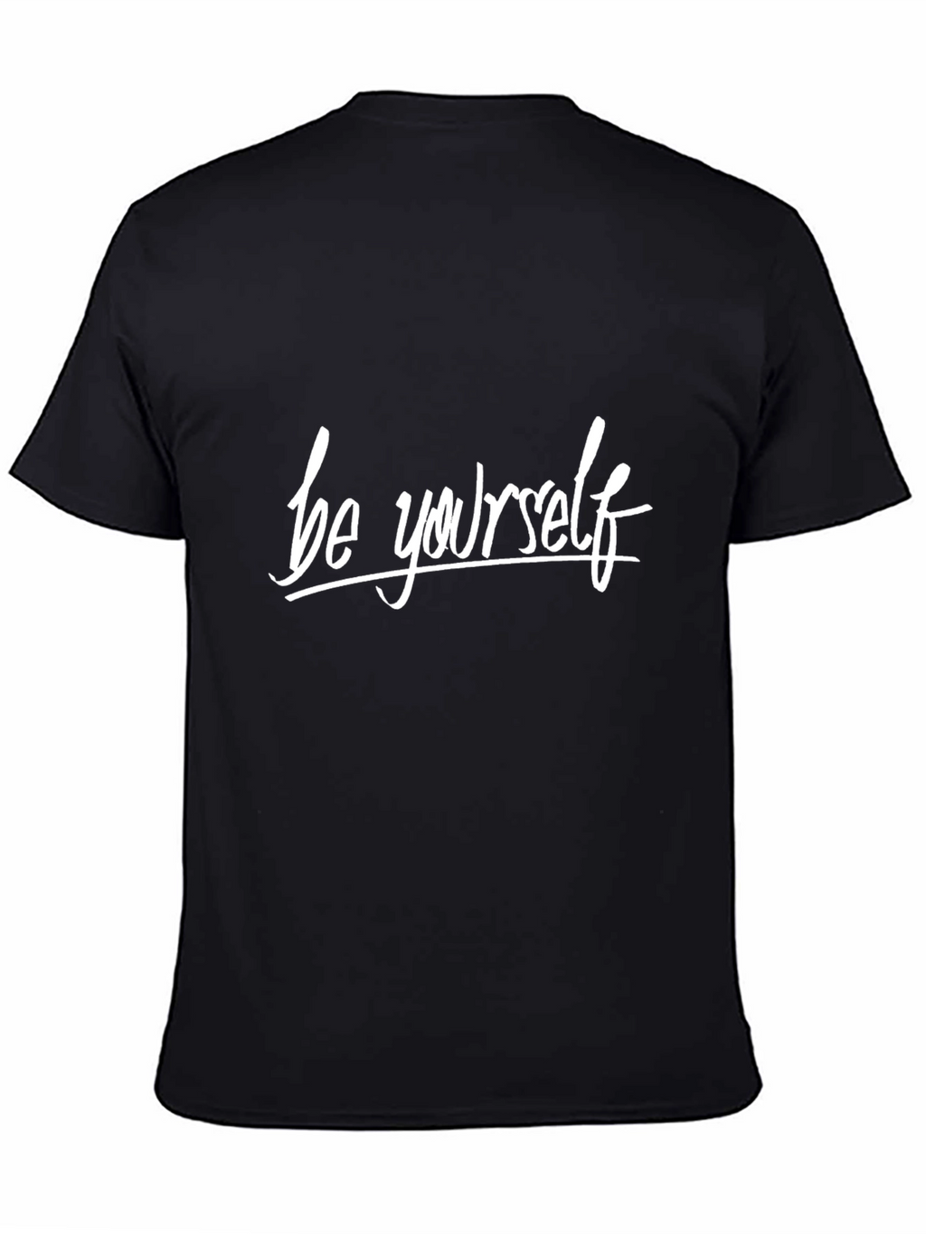Be Yourself Graphic Tee - Stylish Black Cotton T-Shirt