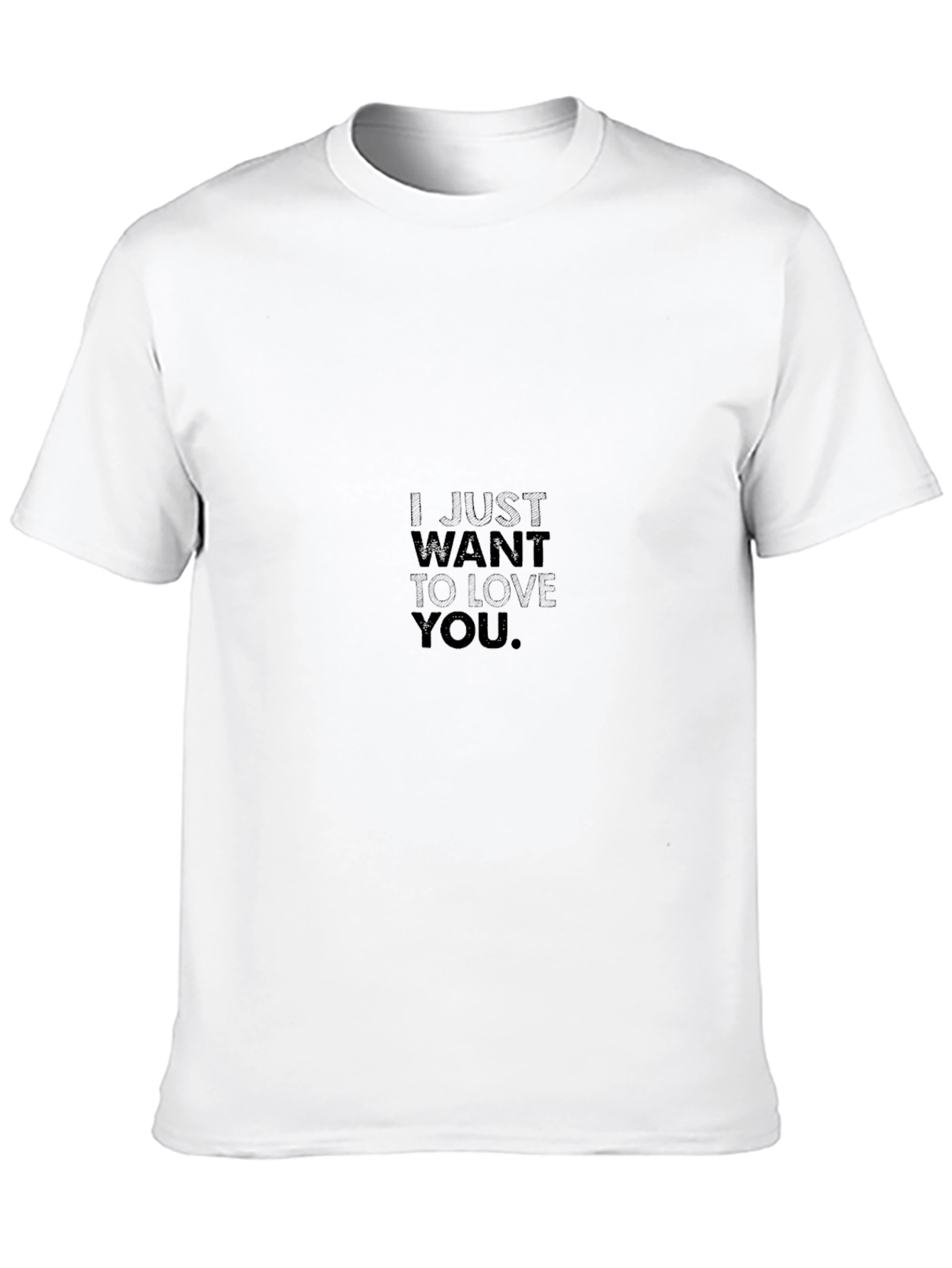 I Just Want To Love You Black Tee