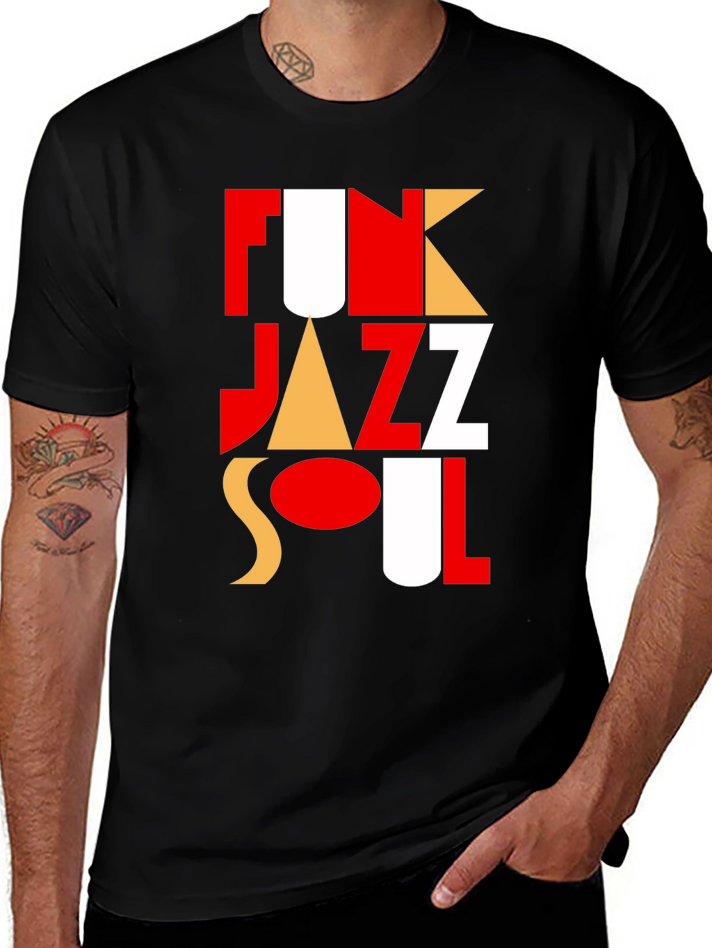 Funky Jazz Soul T-Shirt - Bold Graphic Tee