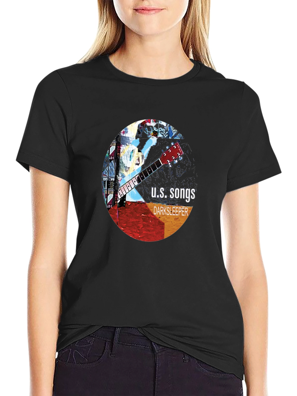 U.S. Songs DarkSleeper Guitar Graphic Tee