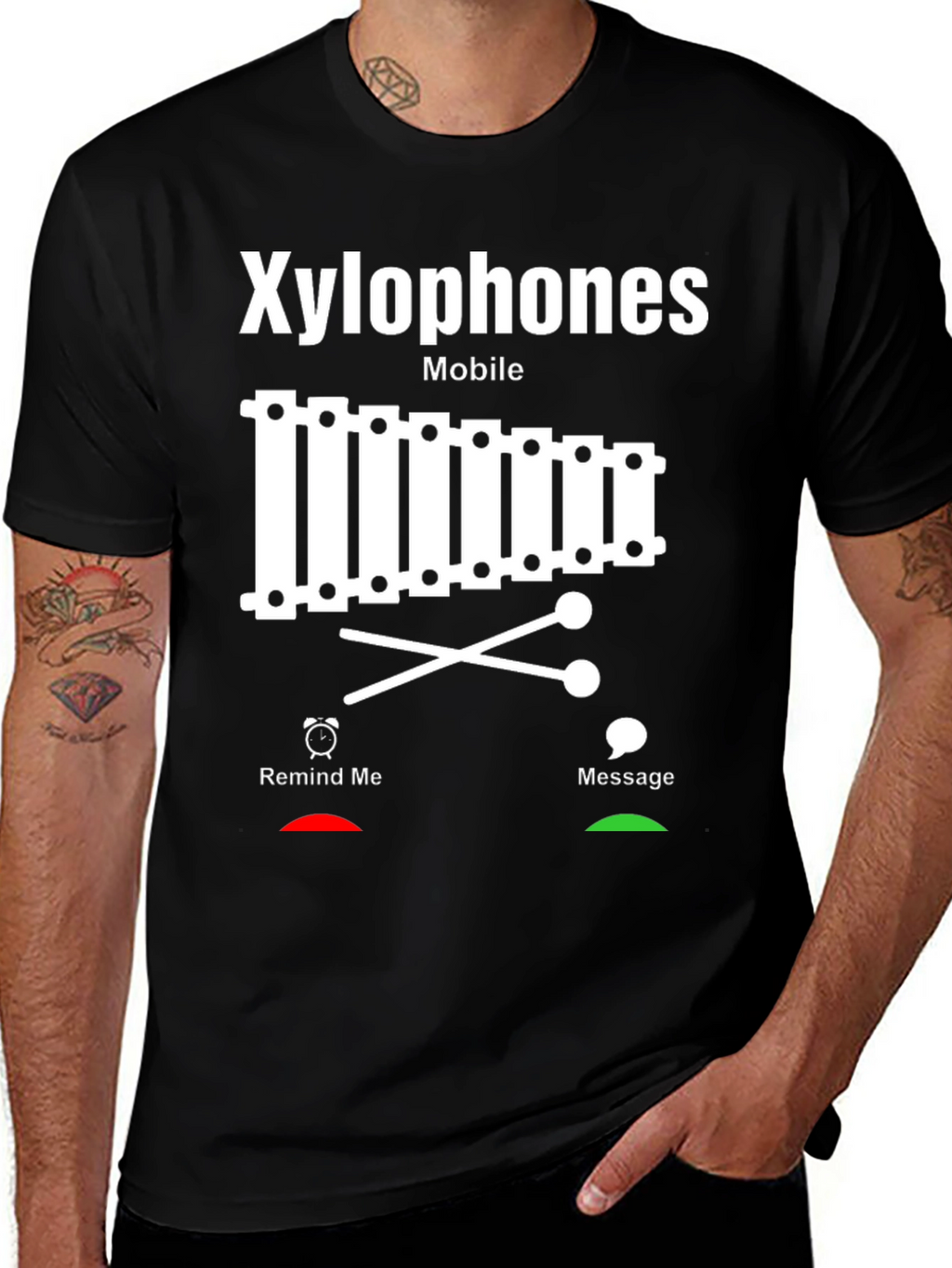 Xylophone Mobile T-Shirt - Musician Novelty Tee