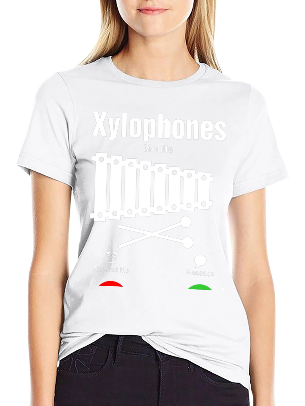 Xylophone Mobile T-Shirt - Musician Novelty Tee