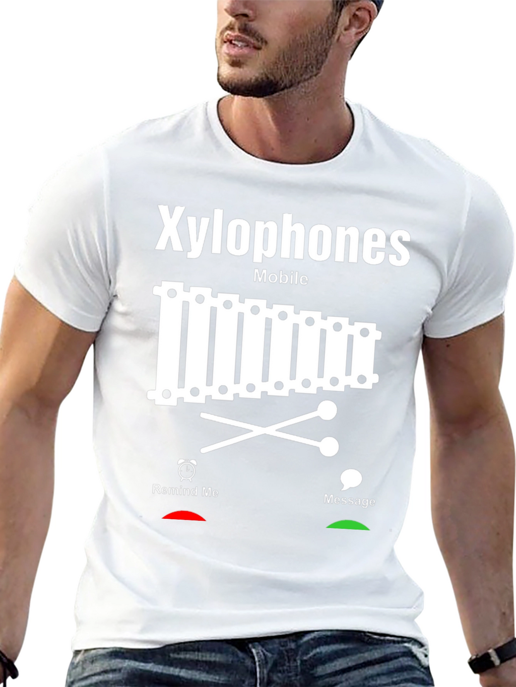Xylophone Mobile T-Shirt - Musician Novelty Tee