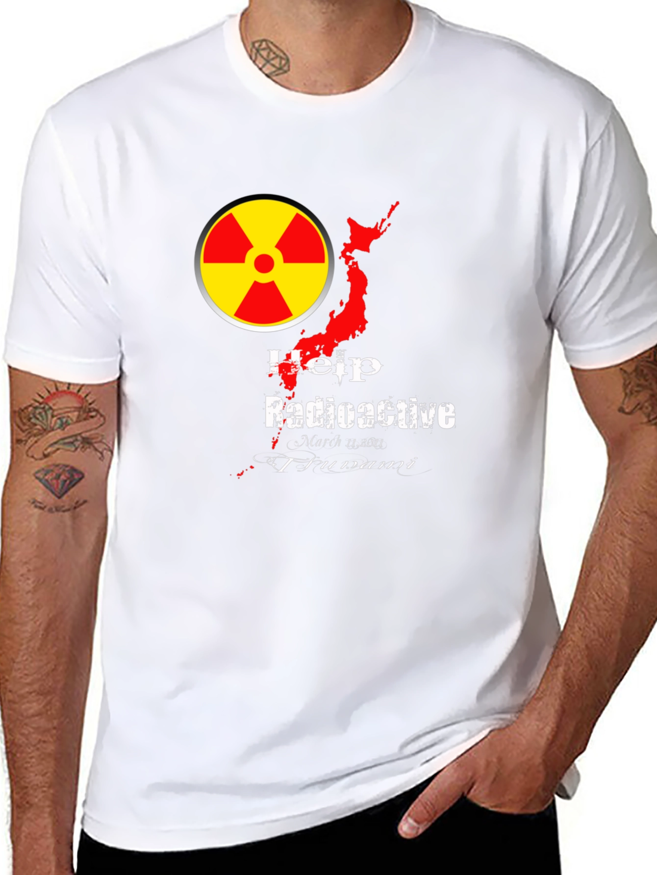 Radioactive Japan T-Shirt - Help Fukushima Tsunami Relief