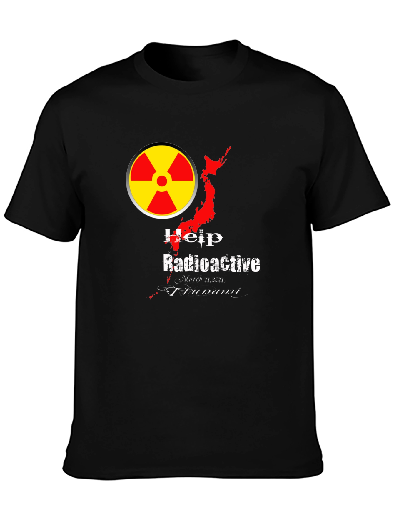 Radioactive Japan T-Shirt - Help Fukushima Tsunami Relief
