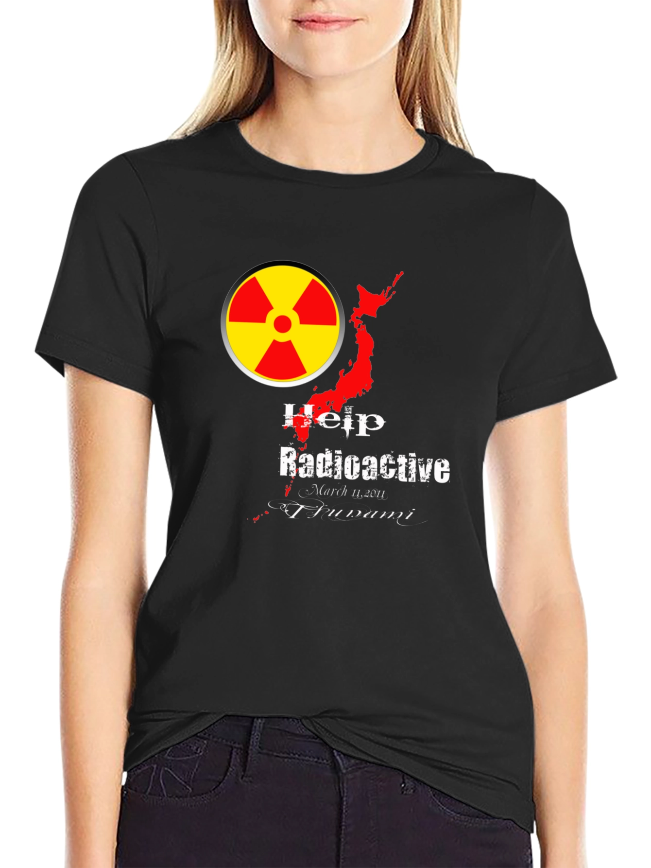 Radioactive Japan T-Shirt - Help Fukushima Tsunami Relief