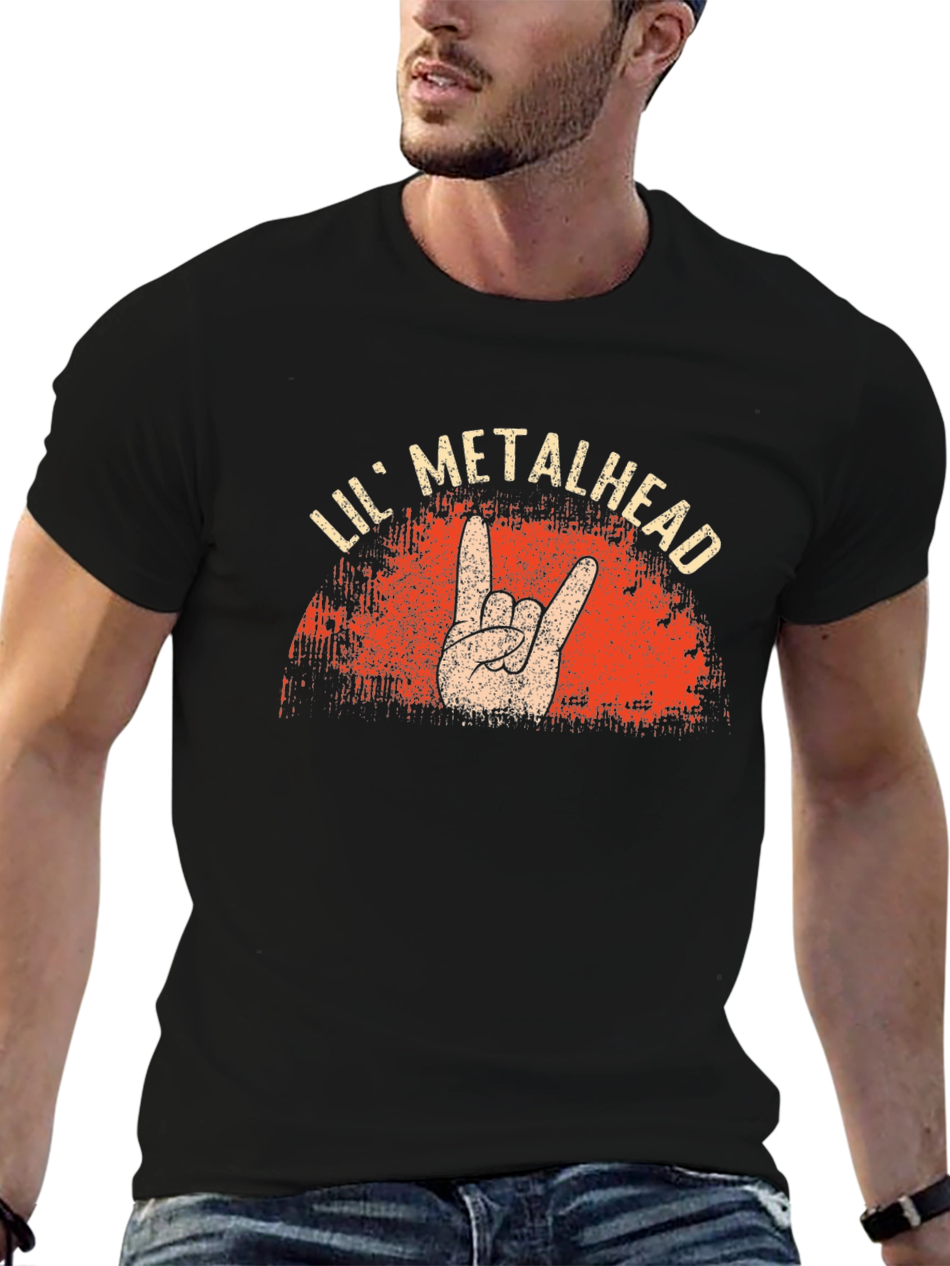 Lil Metalhead Black Graphic T-Shirt