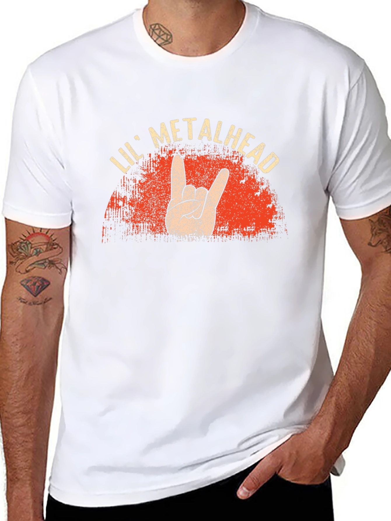 Lil Metalhead Black Graphic T-Shirt