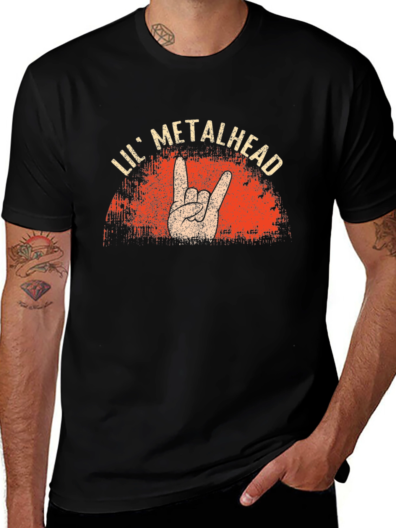 Lil Metalhead Black Graphic T-Shirt