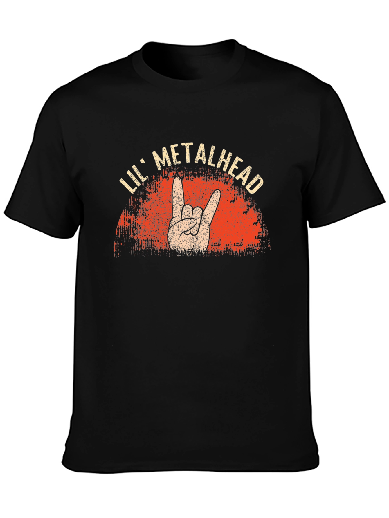 Lil Metalhead Black Graphic T-Shirt