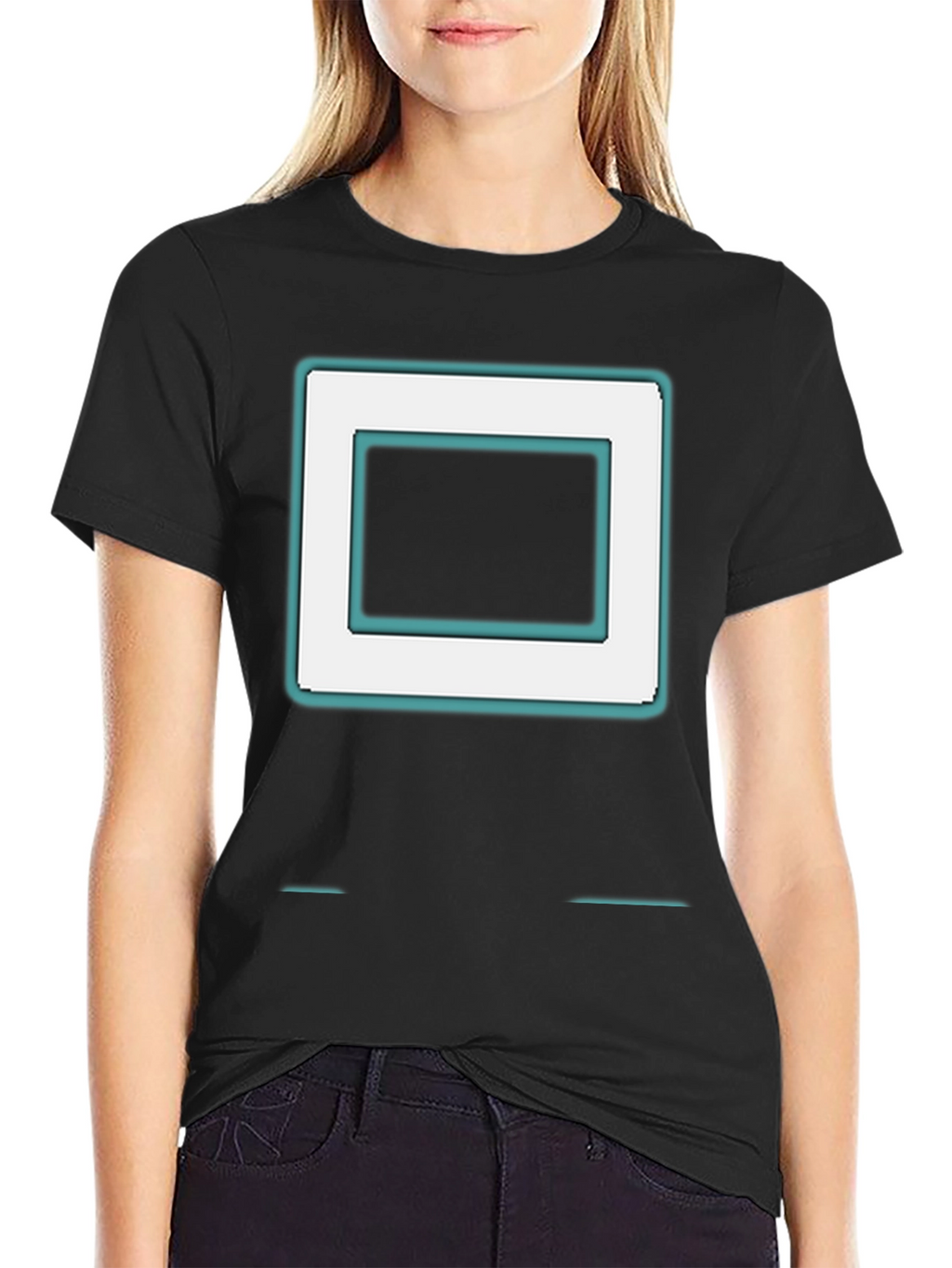 Retro Square Graphic Tee - Modern Style