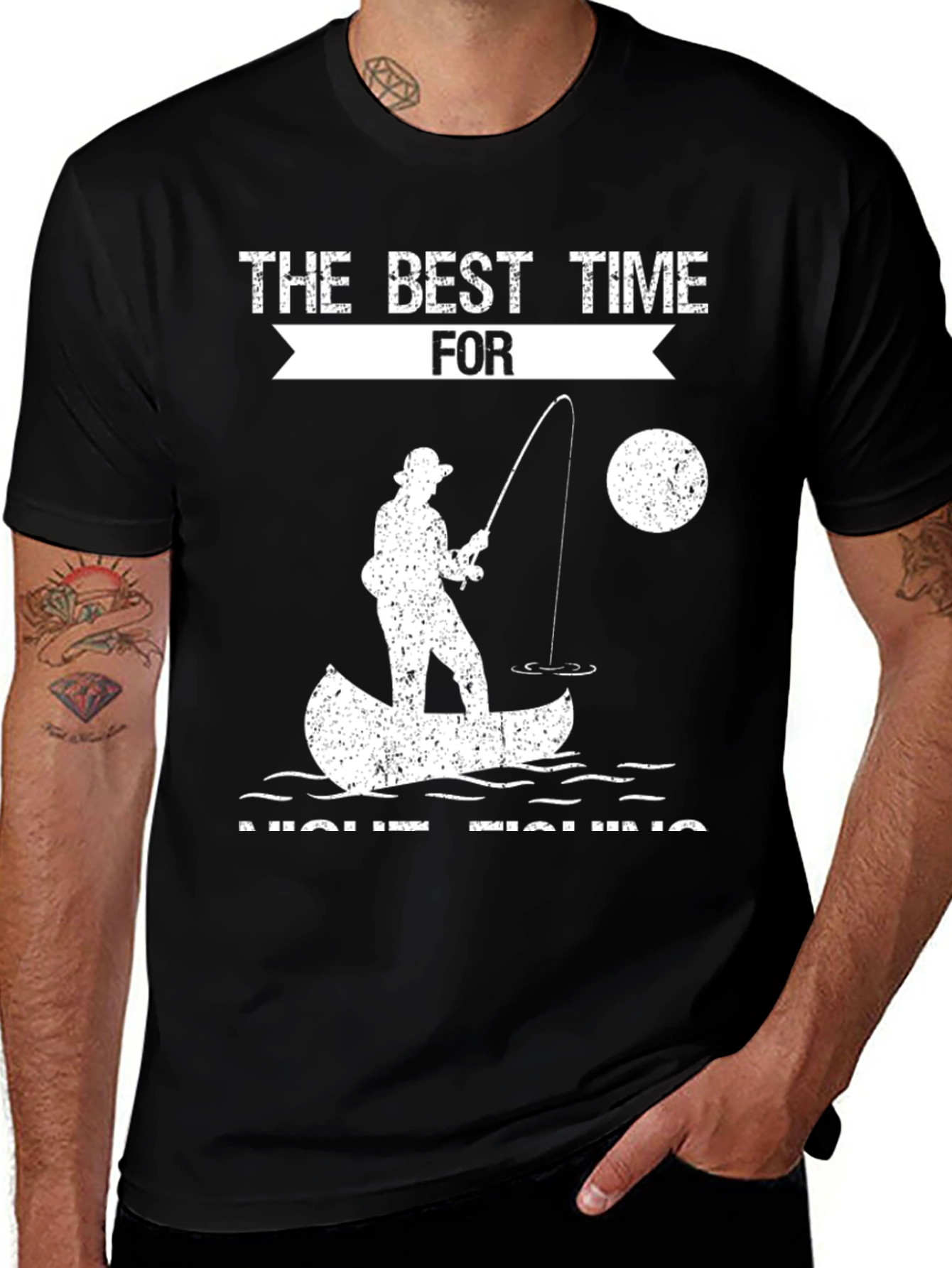 Night Fishing T-Shirt - Best Time to Fish Tee