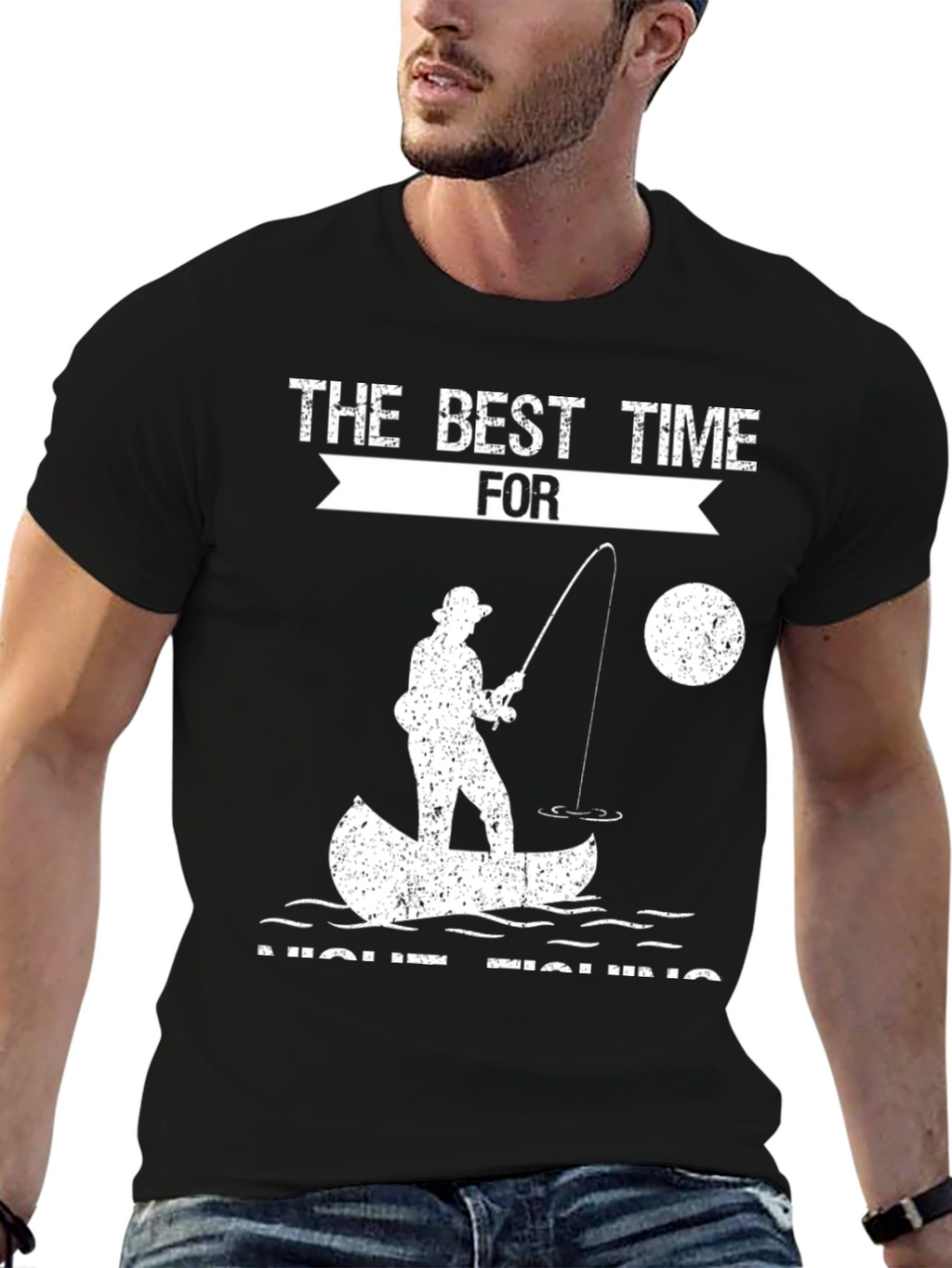 Night Fishing T-Shirt - Best Time to Fish Tee