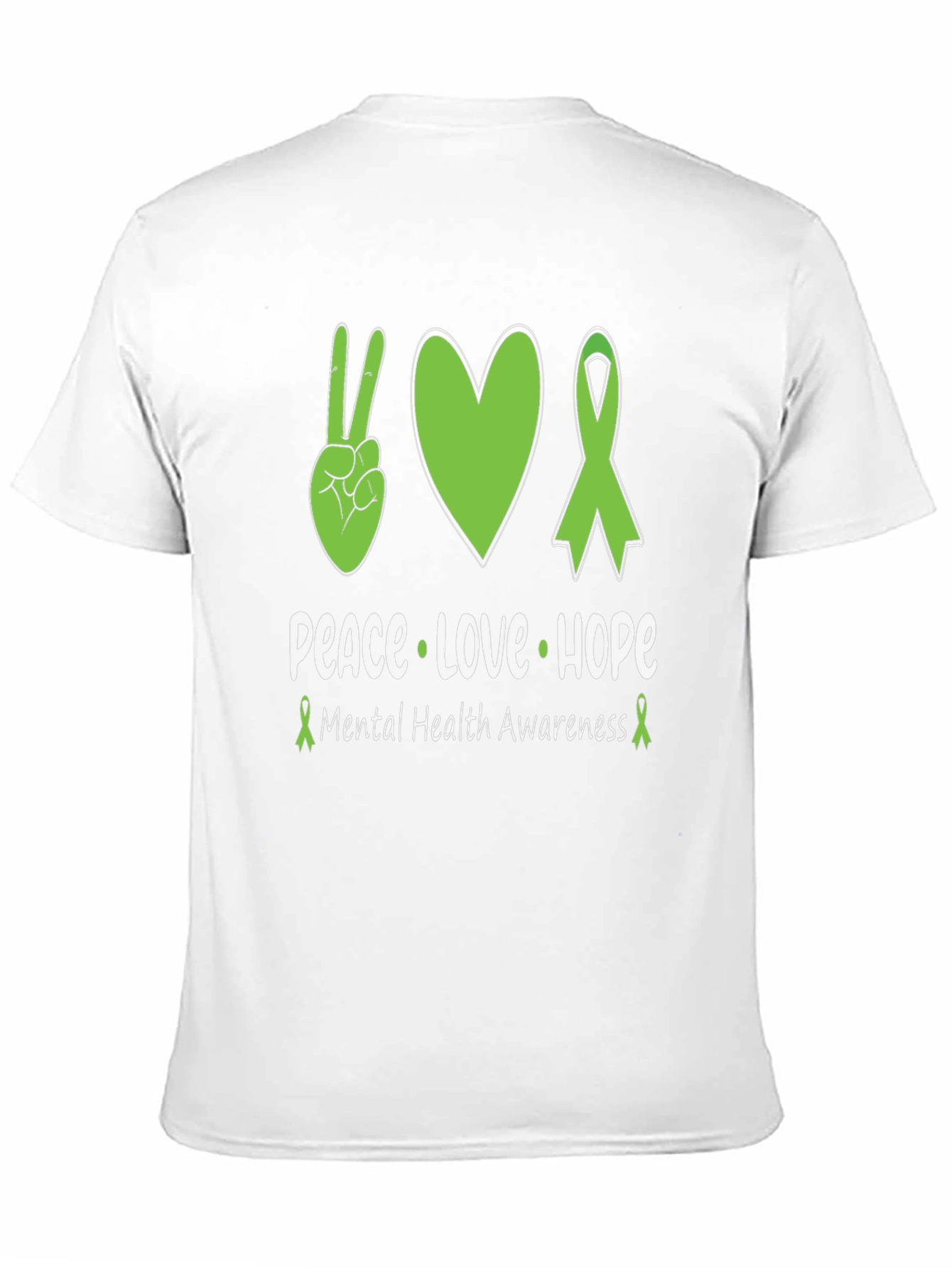 Peace Love Hope Mental Health Awareness T-Shirt