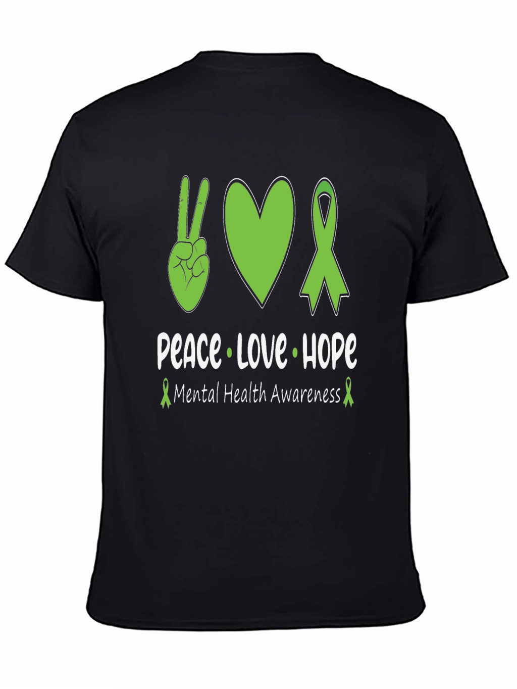 Peace Love Hope Mental Health Awareness T-Shirt