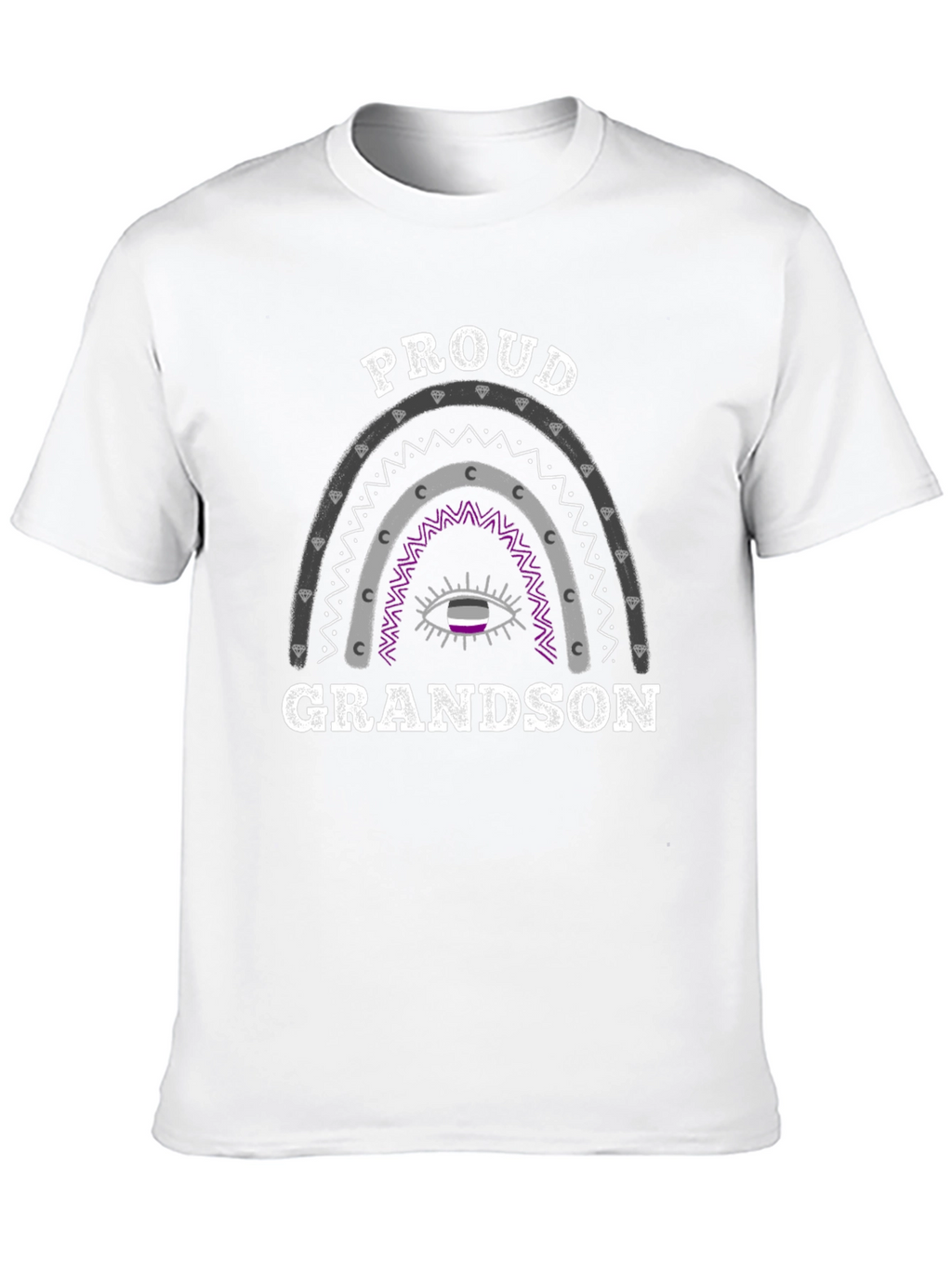 Proud Grandson Asexual Pride T-Shirt