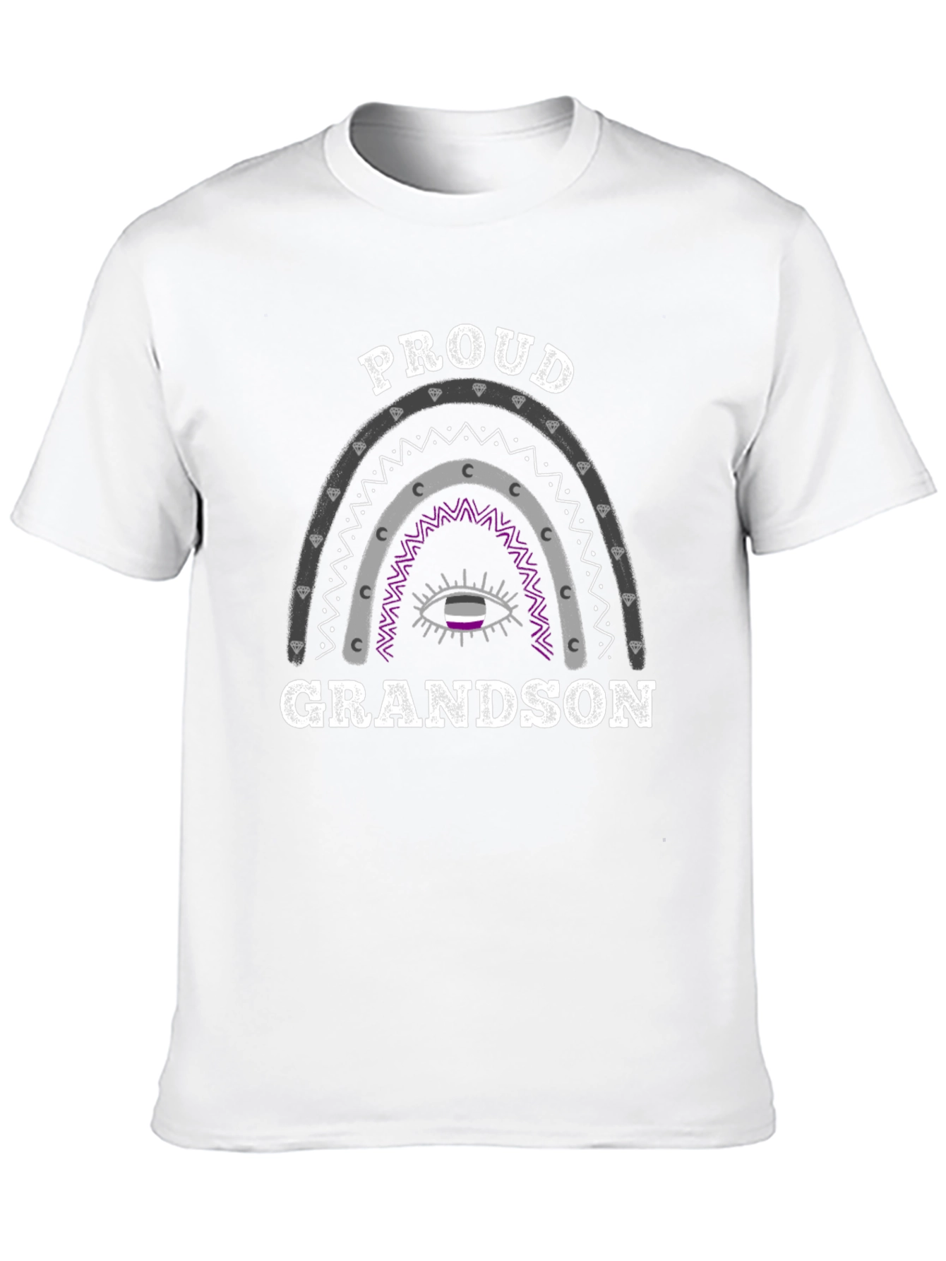 Proud Grandson Asexual Pride T-Shirt