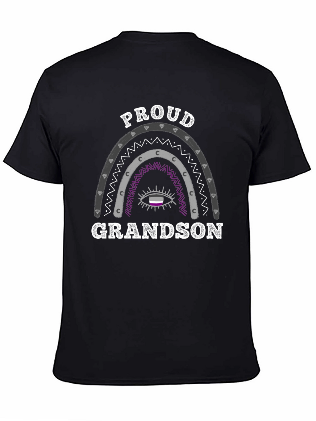 Proud Grandson Asexual Pride T-Shirt