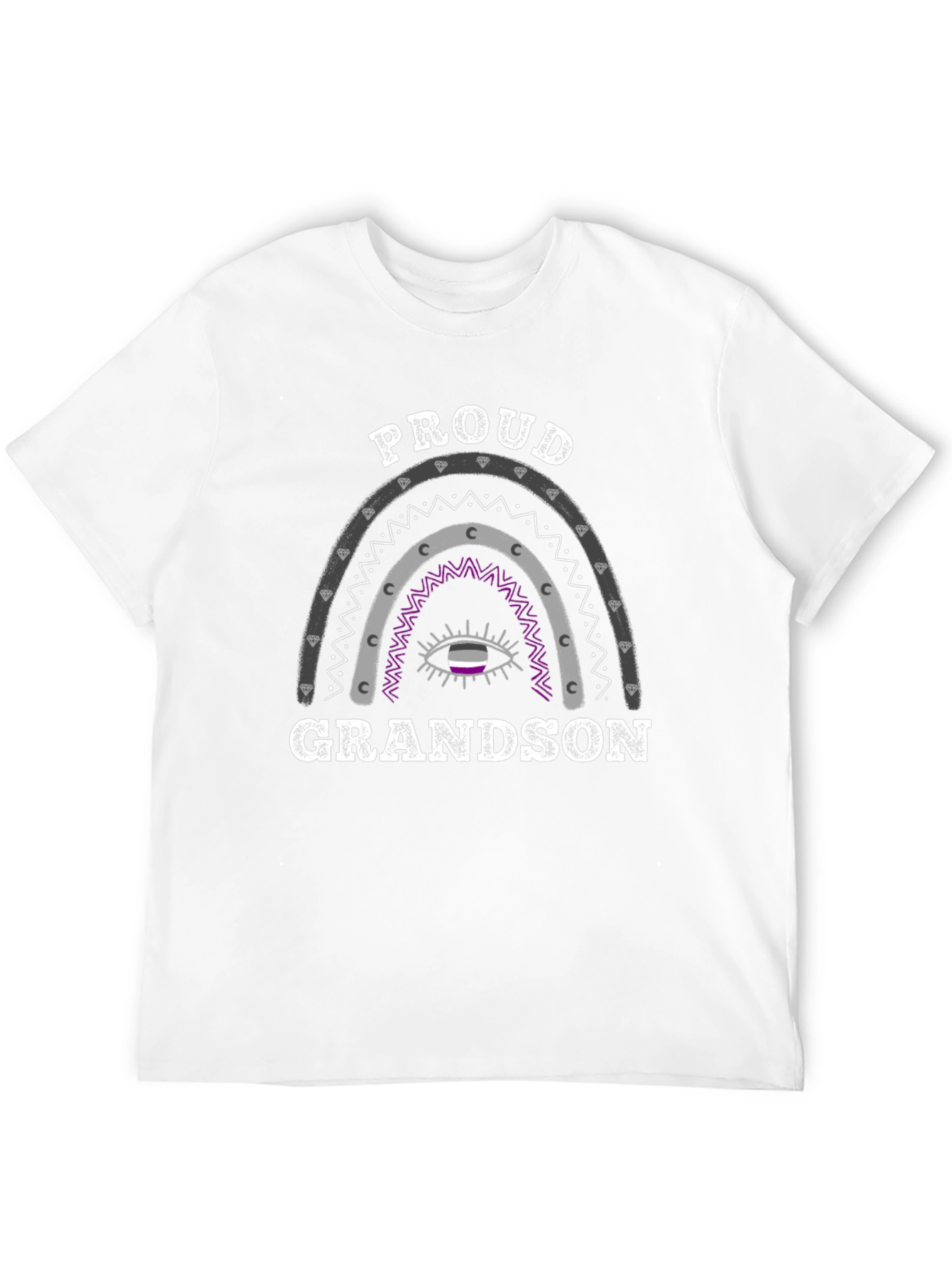 Proud Grandson Asexual Pride T-Shirt