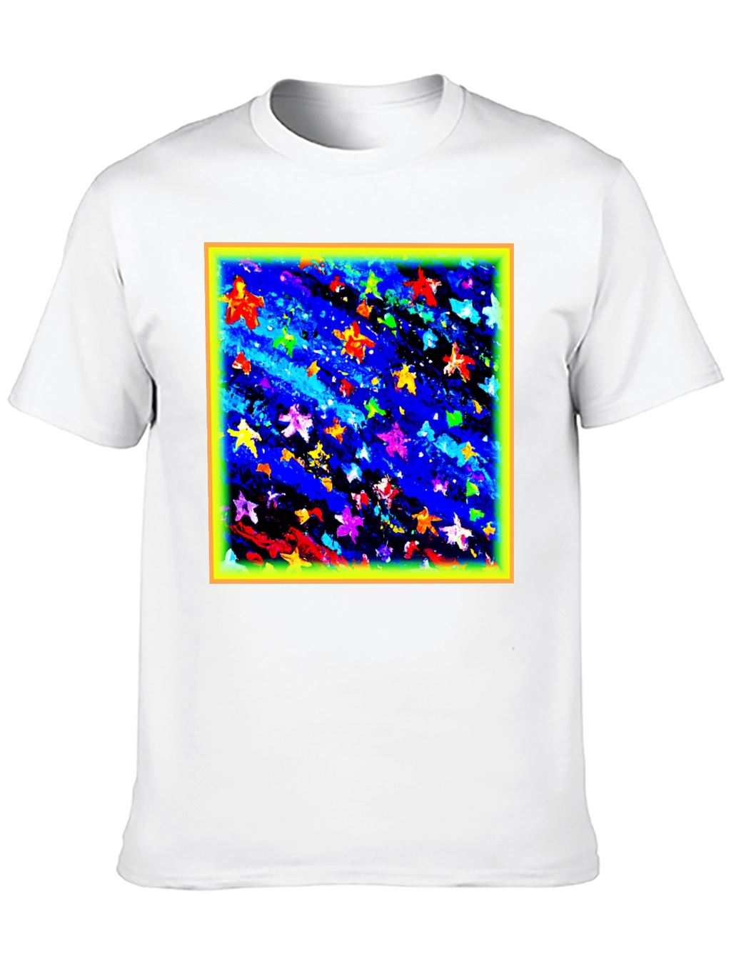 Abstract Stars Black T-Shirt