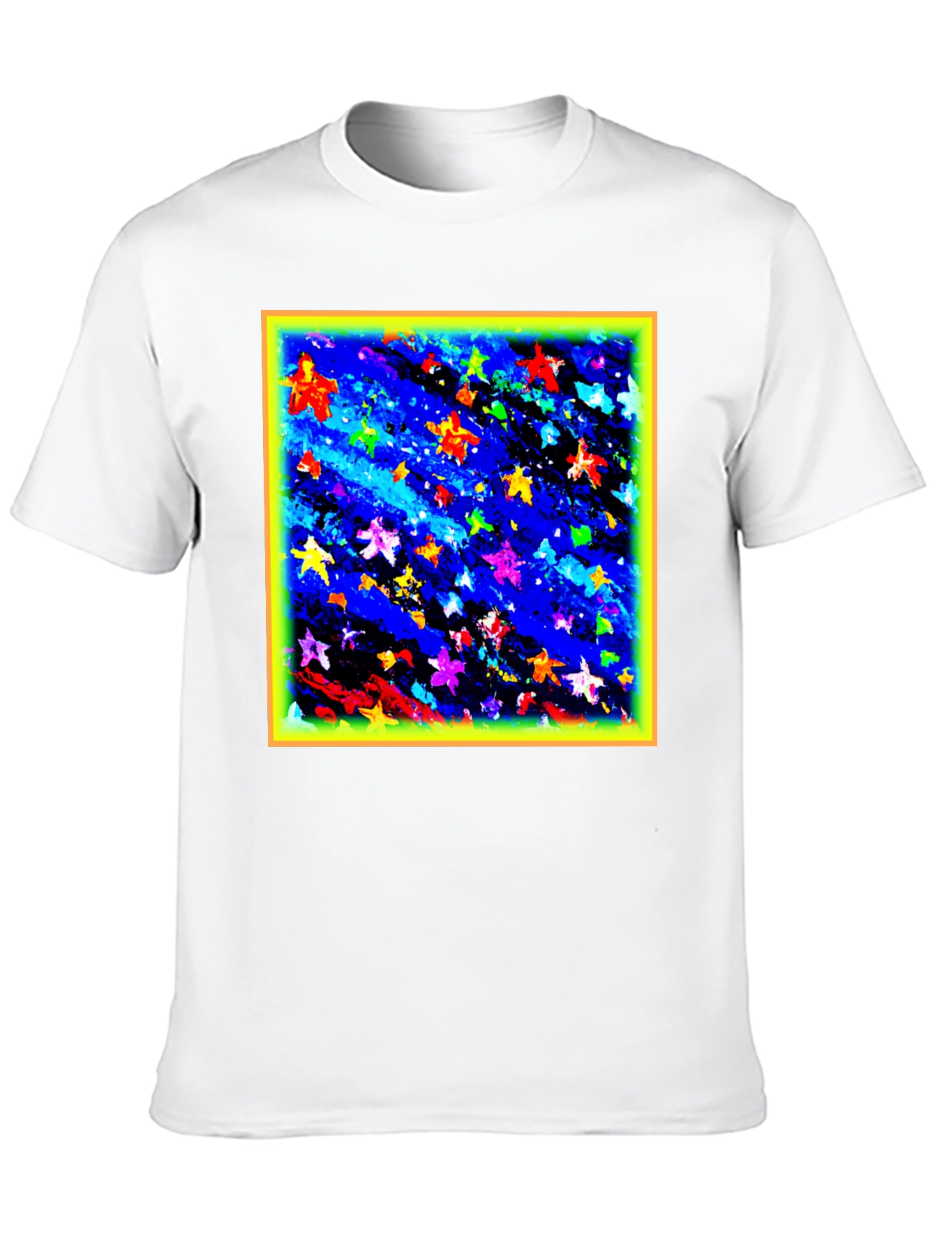Abstract Stars Black T-Shirt
