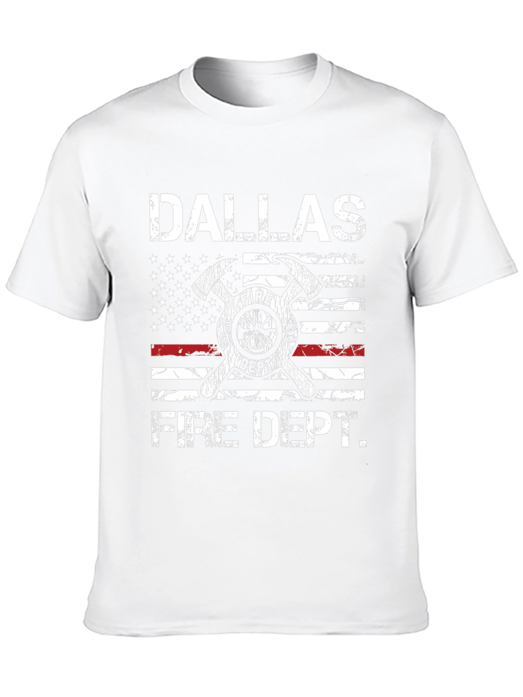 Dallas Fire Dept. Graphic T-Shirt - Patriotic Design