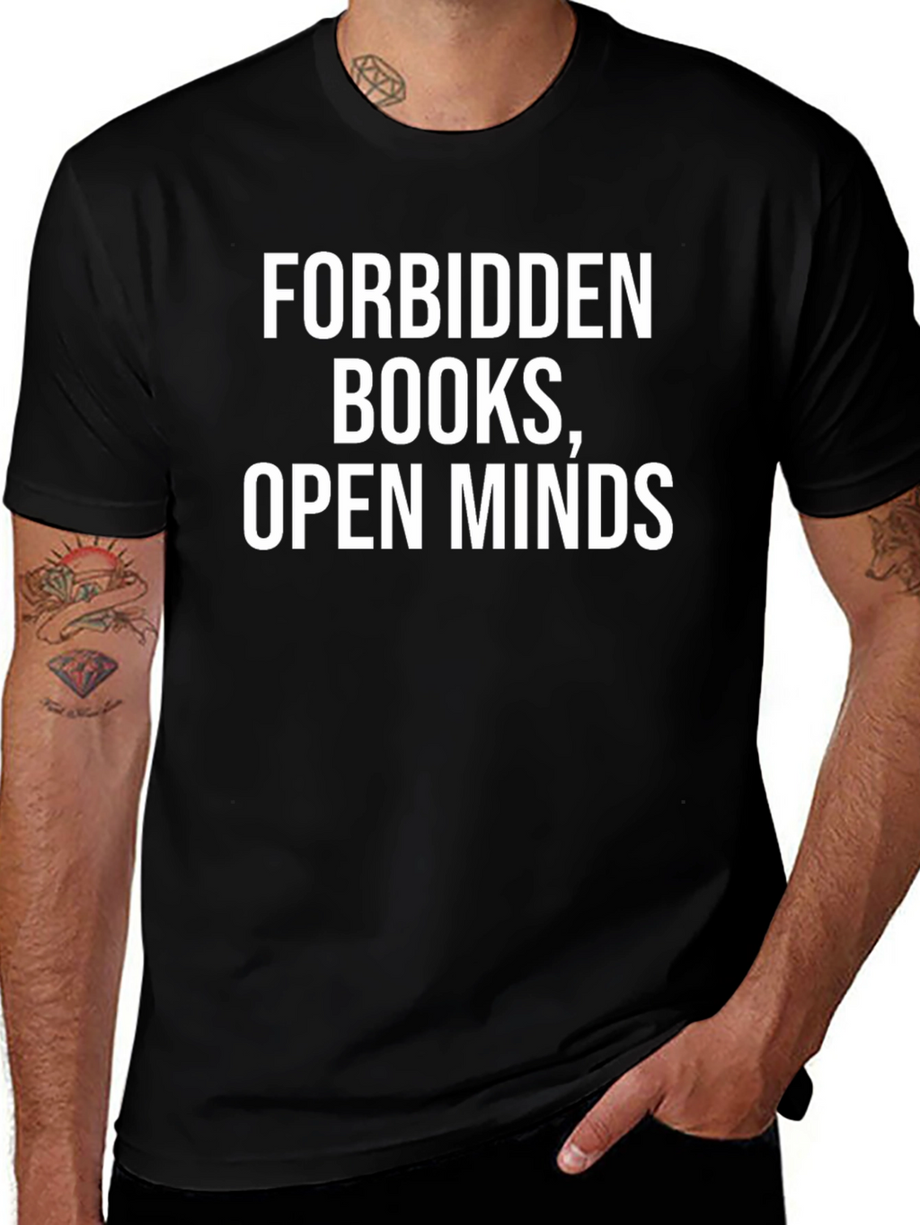 Forbidden Books Open Minds Graphic T-Shirt